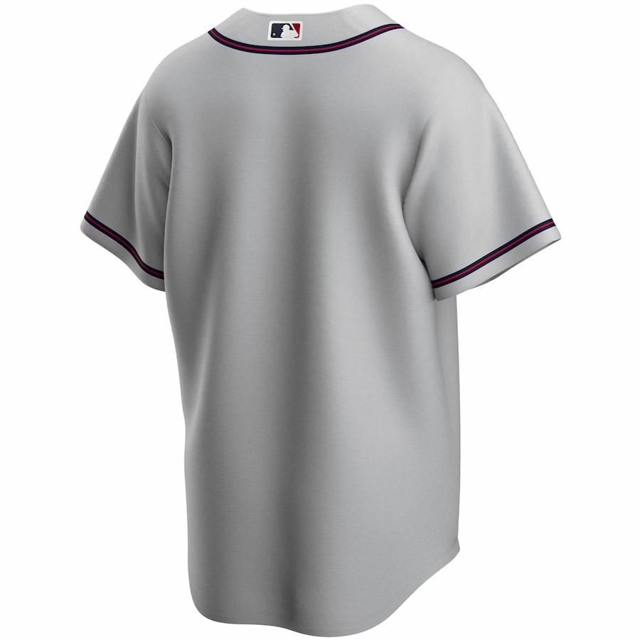 Alternative view of Men's Atlanta Braves Gray Road 2020 Replica Team Baseball Jersey