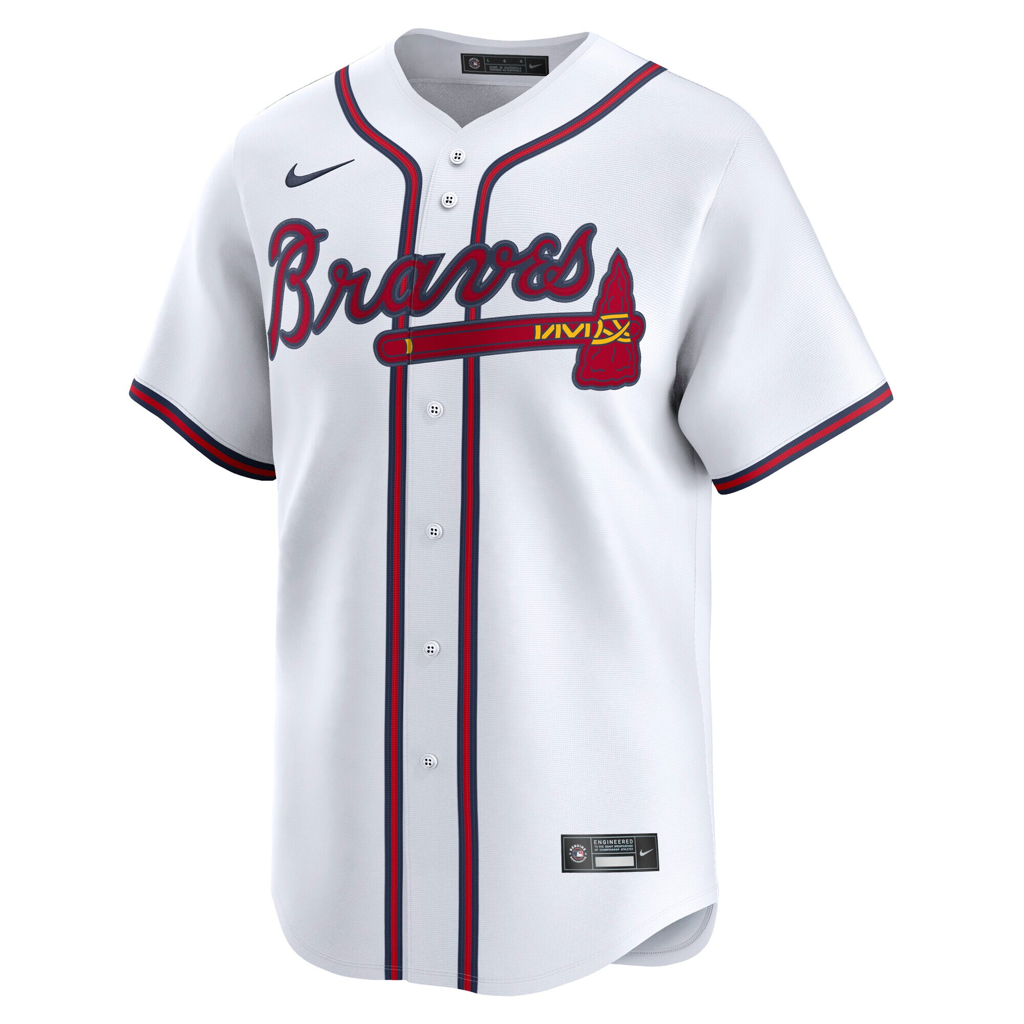 Alternative view of Men's Atlanta Braves Sean Murphy White Alternate Limited Player Baseball Jersey - JS479