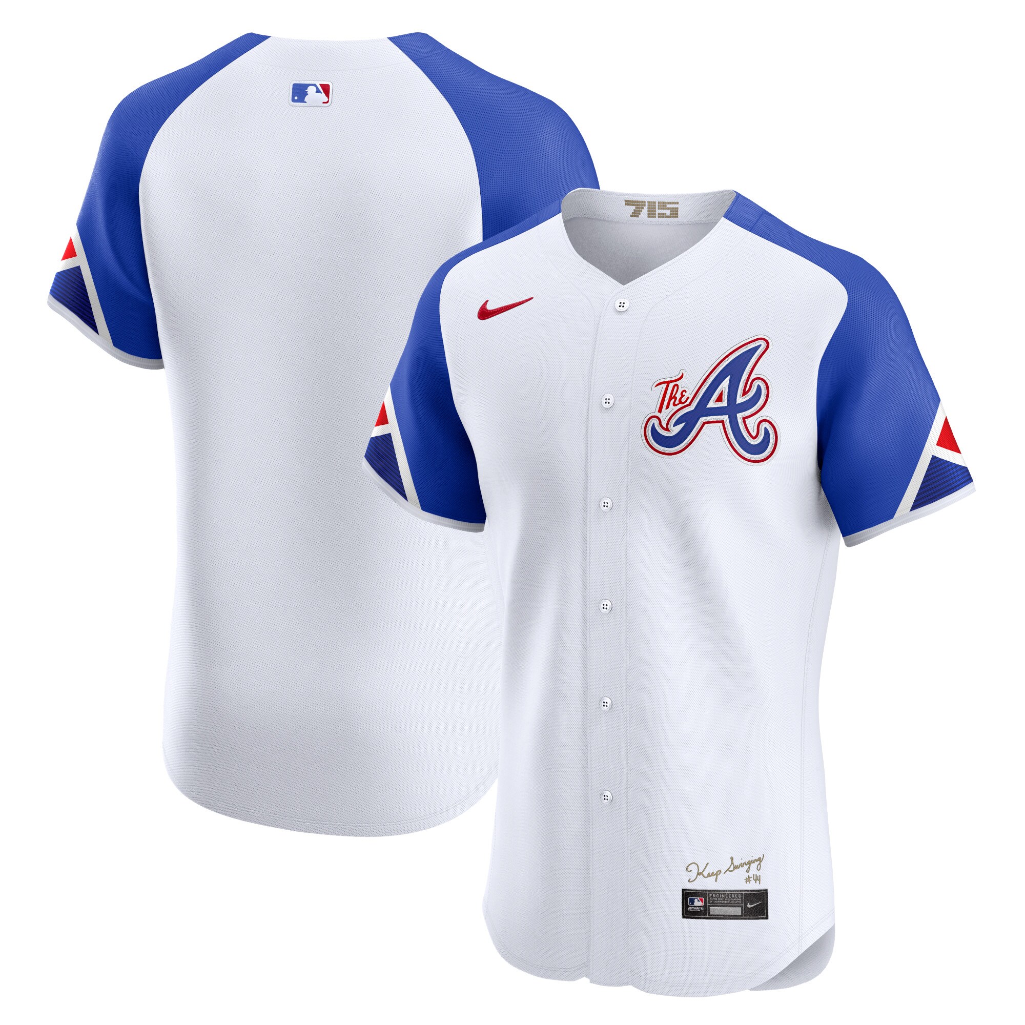 Men's Atlanta Braves White City Connect Elite Baseball Jersey - JS855