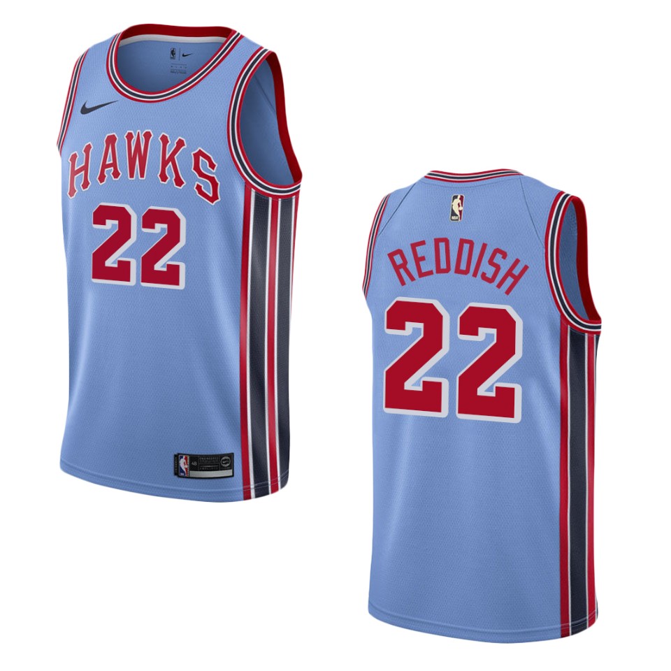 Men's Atlanta Hawks #22 Cam Reddish Hardwood Classics Swingman Basketball Jersey - Light Blue