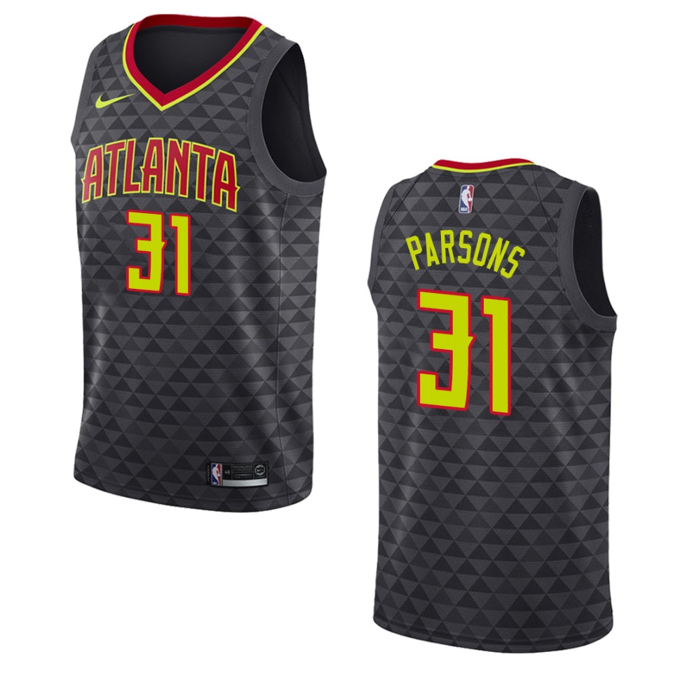 Men's Atlanta Hawks #31 Chandler Parsons Icon Swingman Basketball Jersey - Black