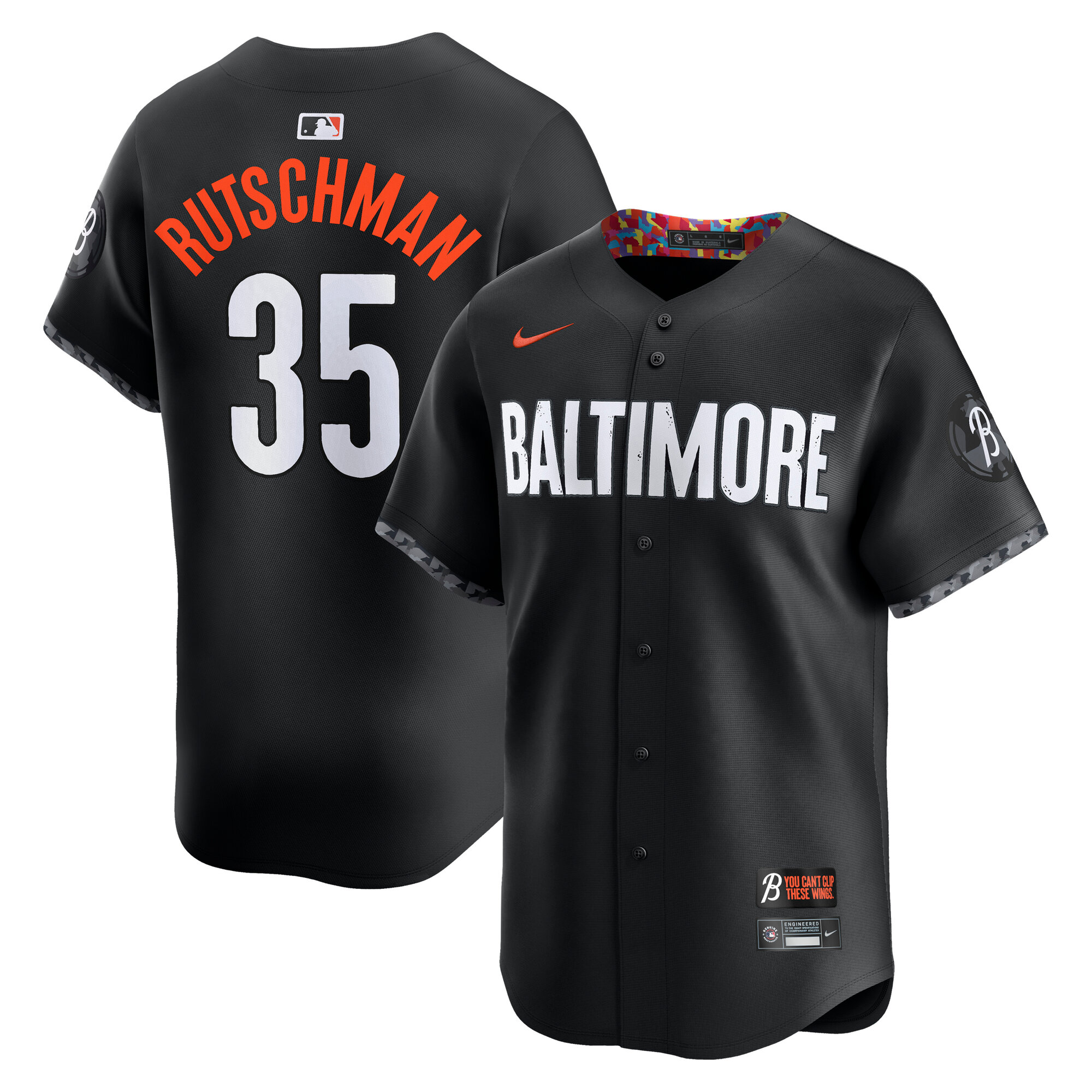 Men's Baltimore Orioles Adley Rutschman Black City Connect Limited Player Jersey