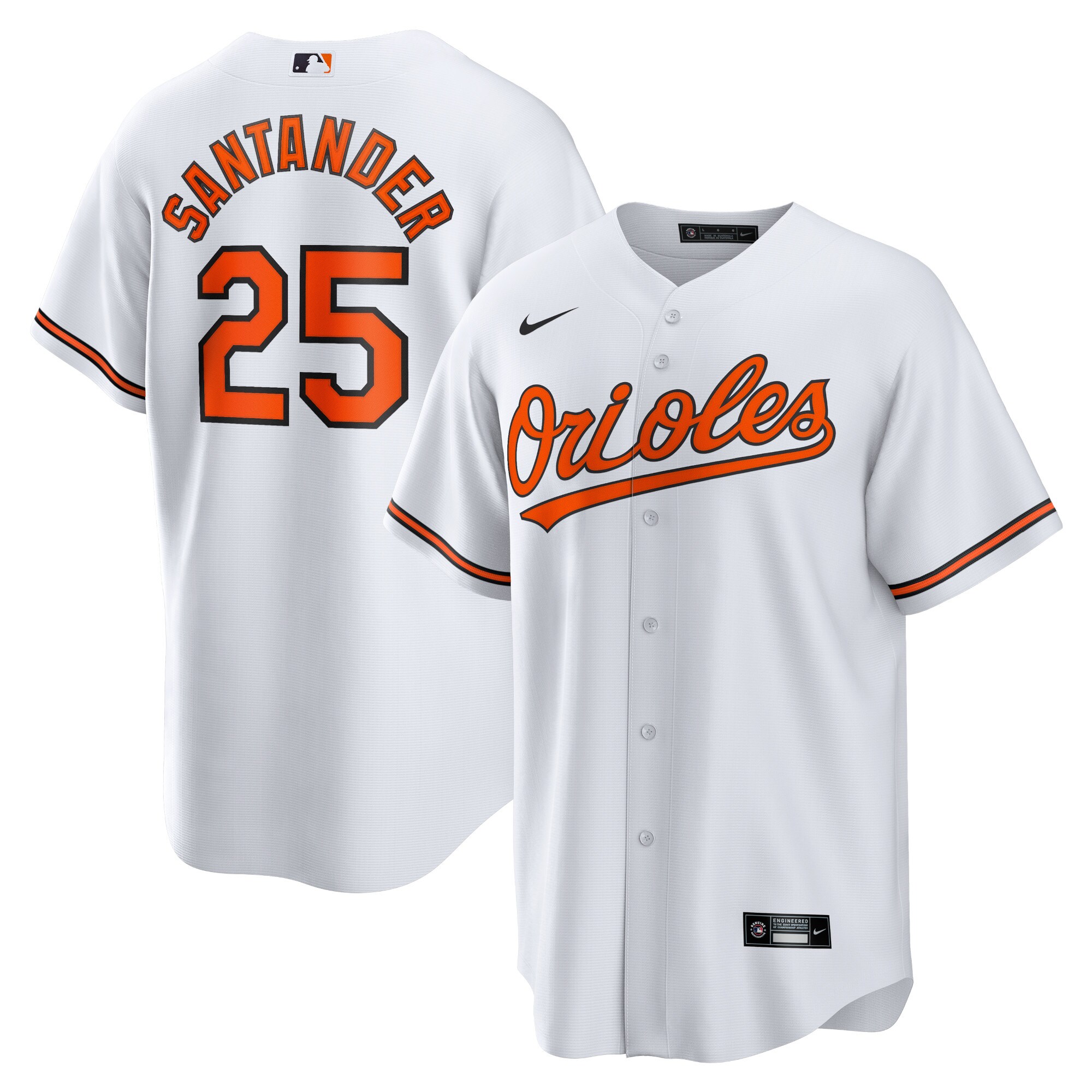 Men's Baltimore Orioles Anthony Santander White Player Jersey