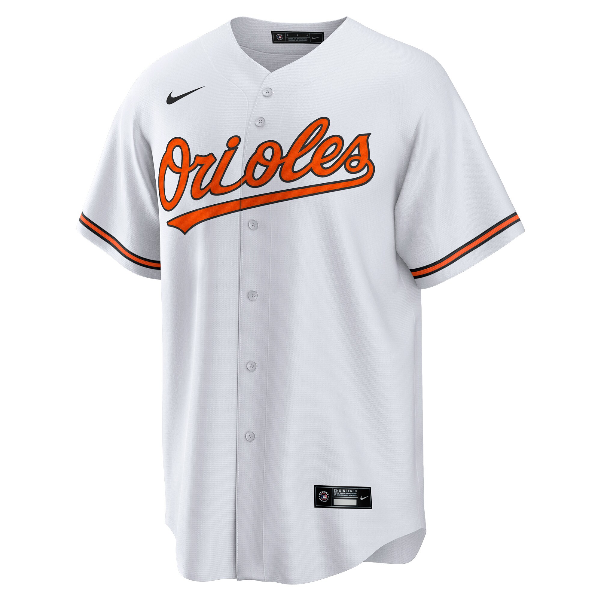 Alternative view of Men's Baltimore Orioles Cionel Pérez White Home Player Baseball Jersey