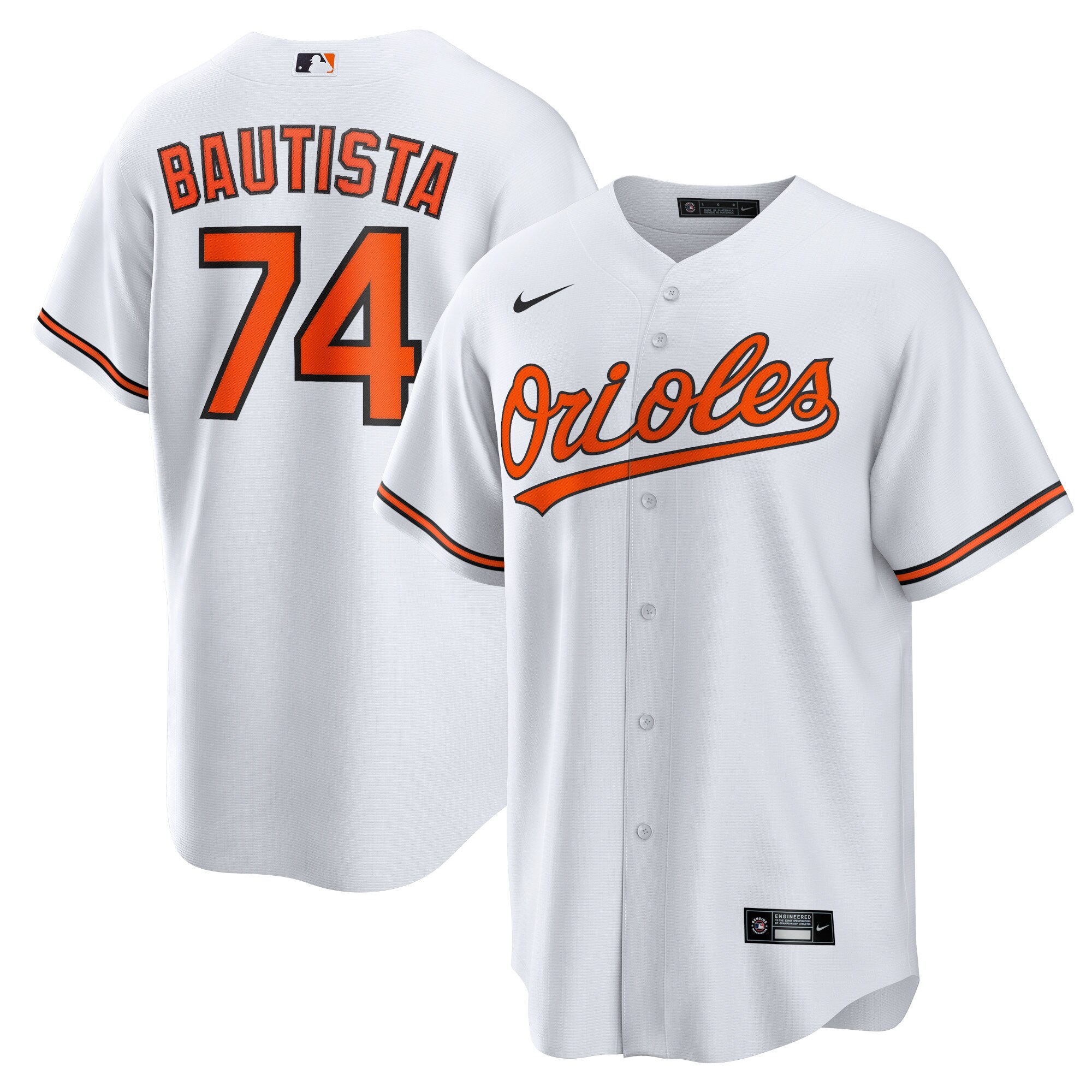 Men's Baltimore Orioles Felix Bautista White Player Baseball Jersey