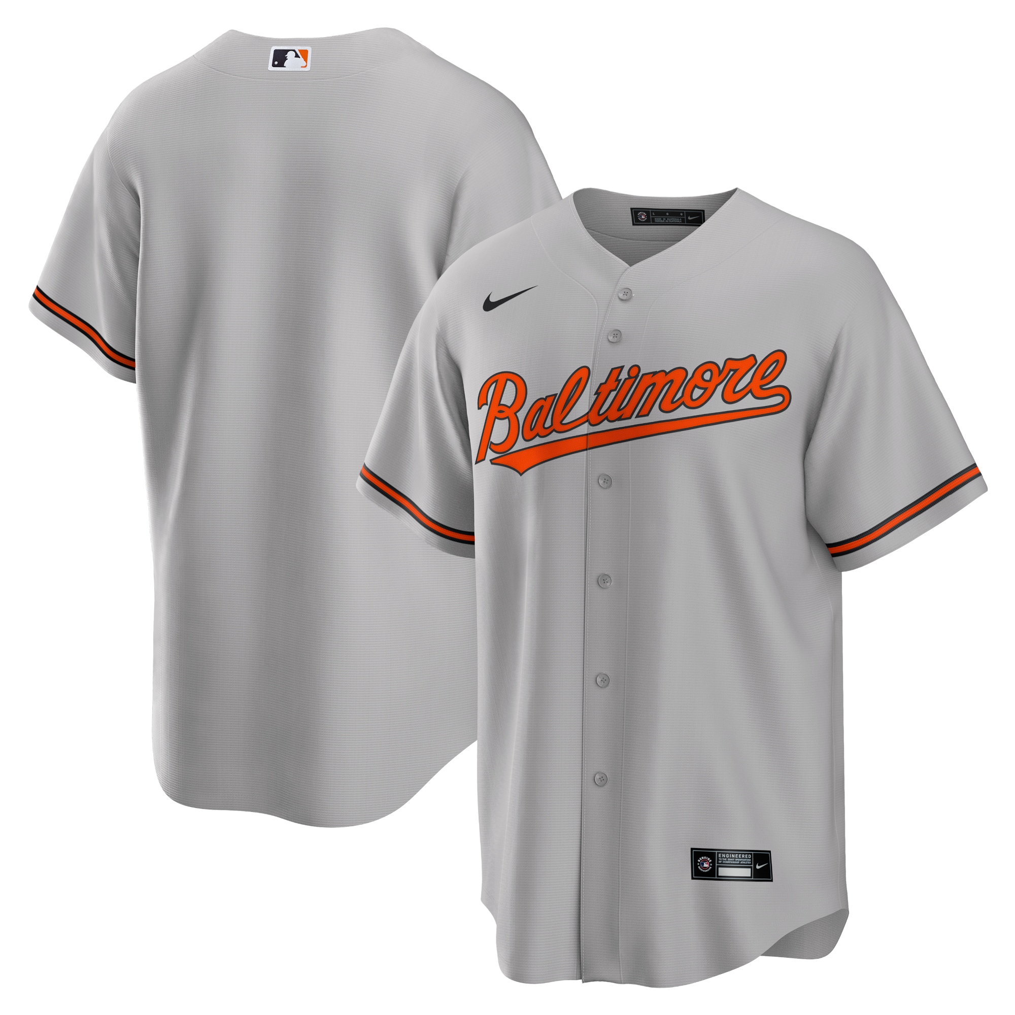 Men's Baltimore Orioles Gray Road Team Jersey