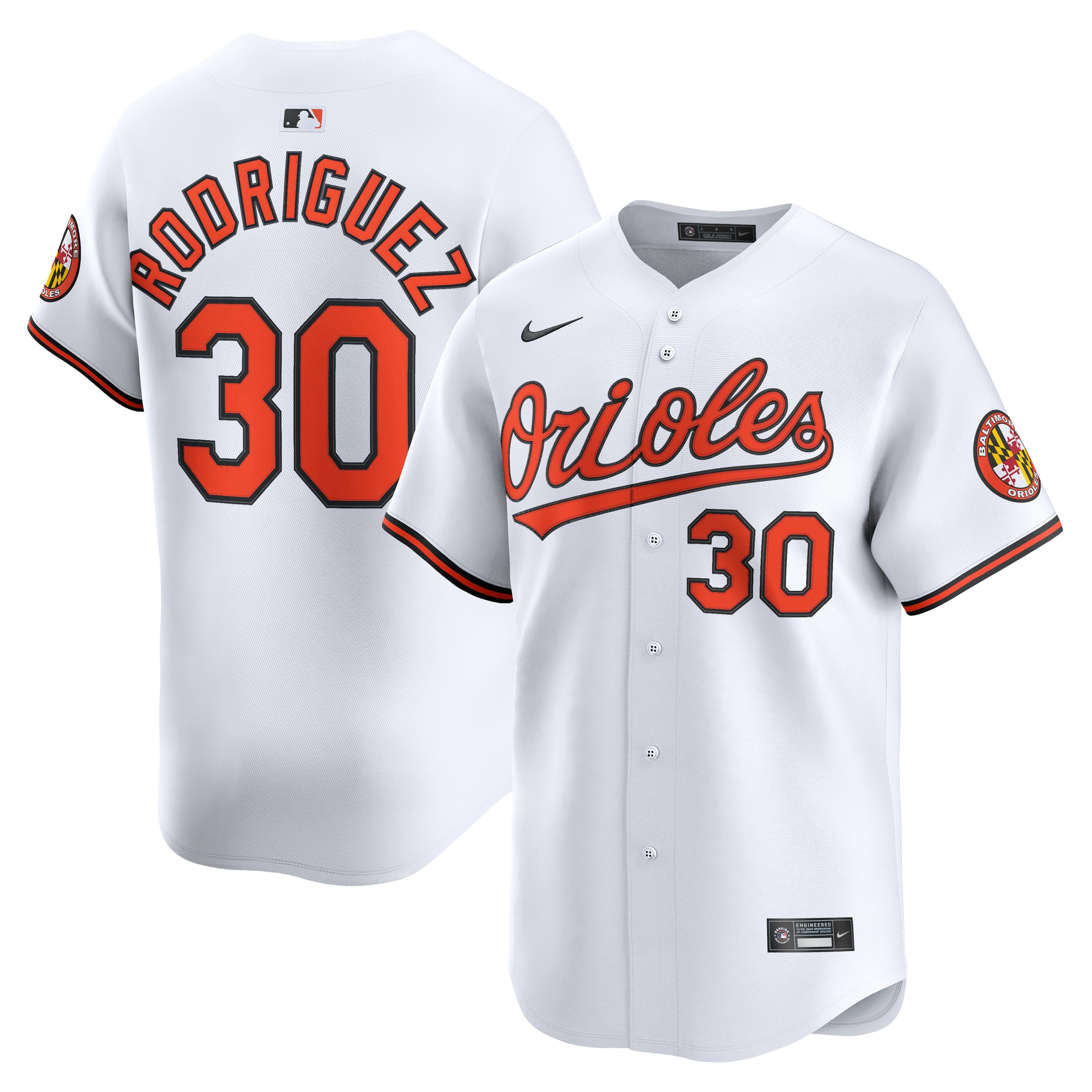 Men's Baltimore Orioles Grayson Rodriguez White Alternate Limited Player Jersey