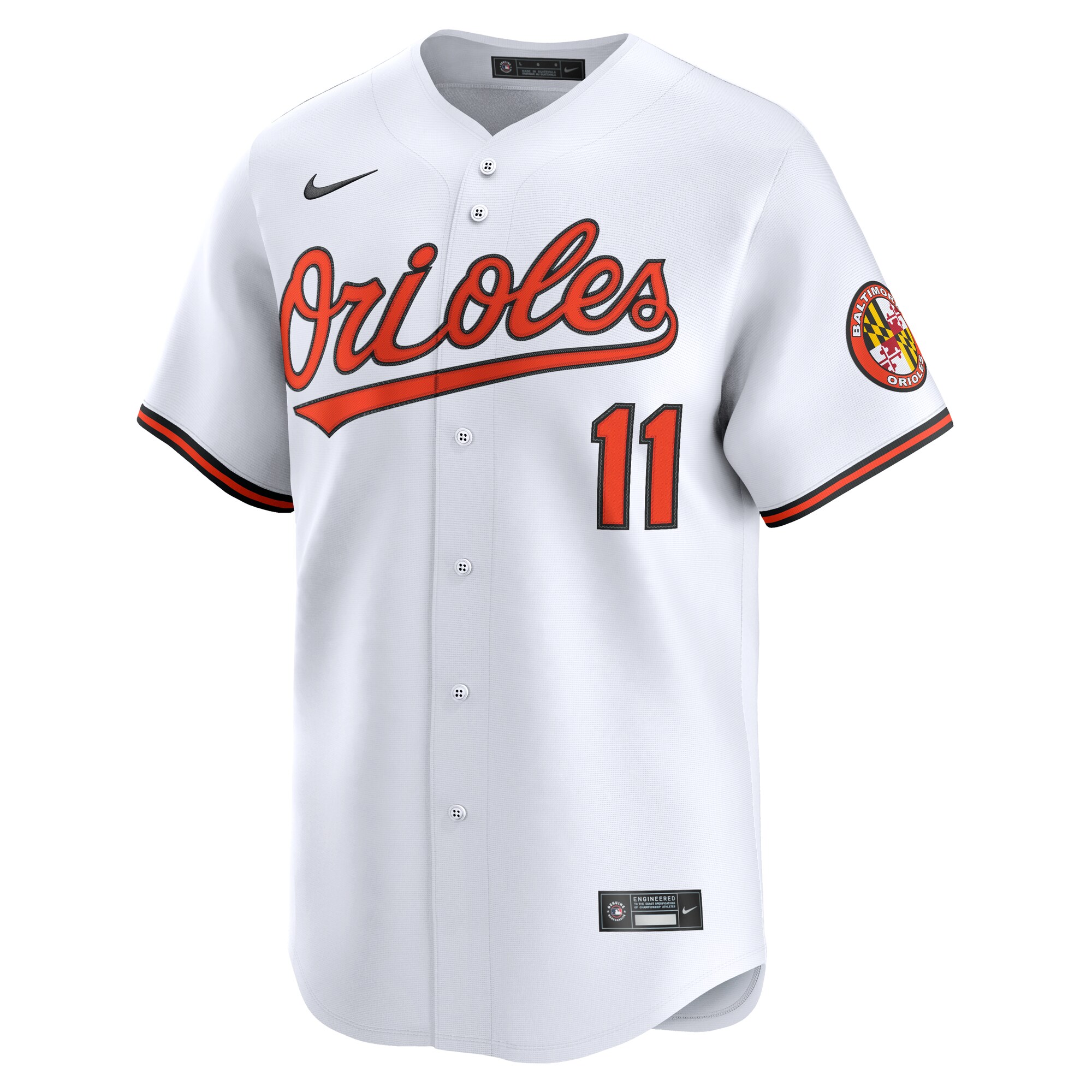 Alternative view of Men's Baltimore Orioles Jordan Westburg White Alternate Limited Player Jersey