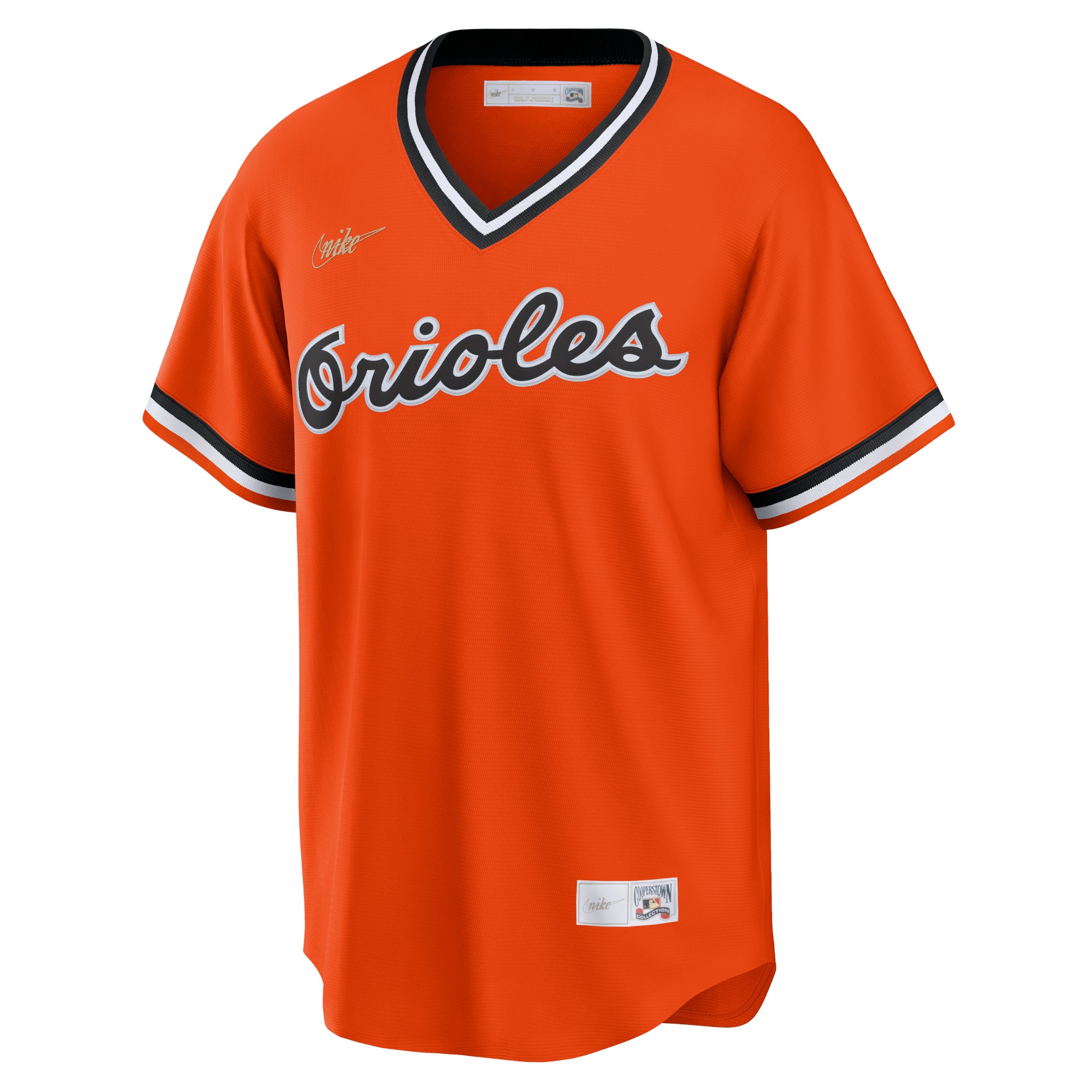 Alternative view of Men's Baltimore Orioles Orange Alternate Cooperstown Collection Team Baseball Jersey