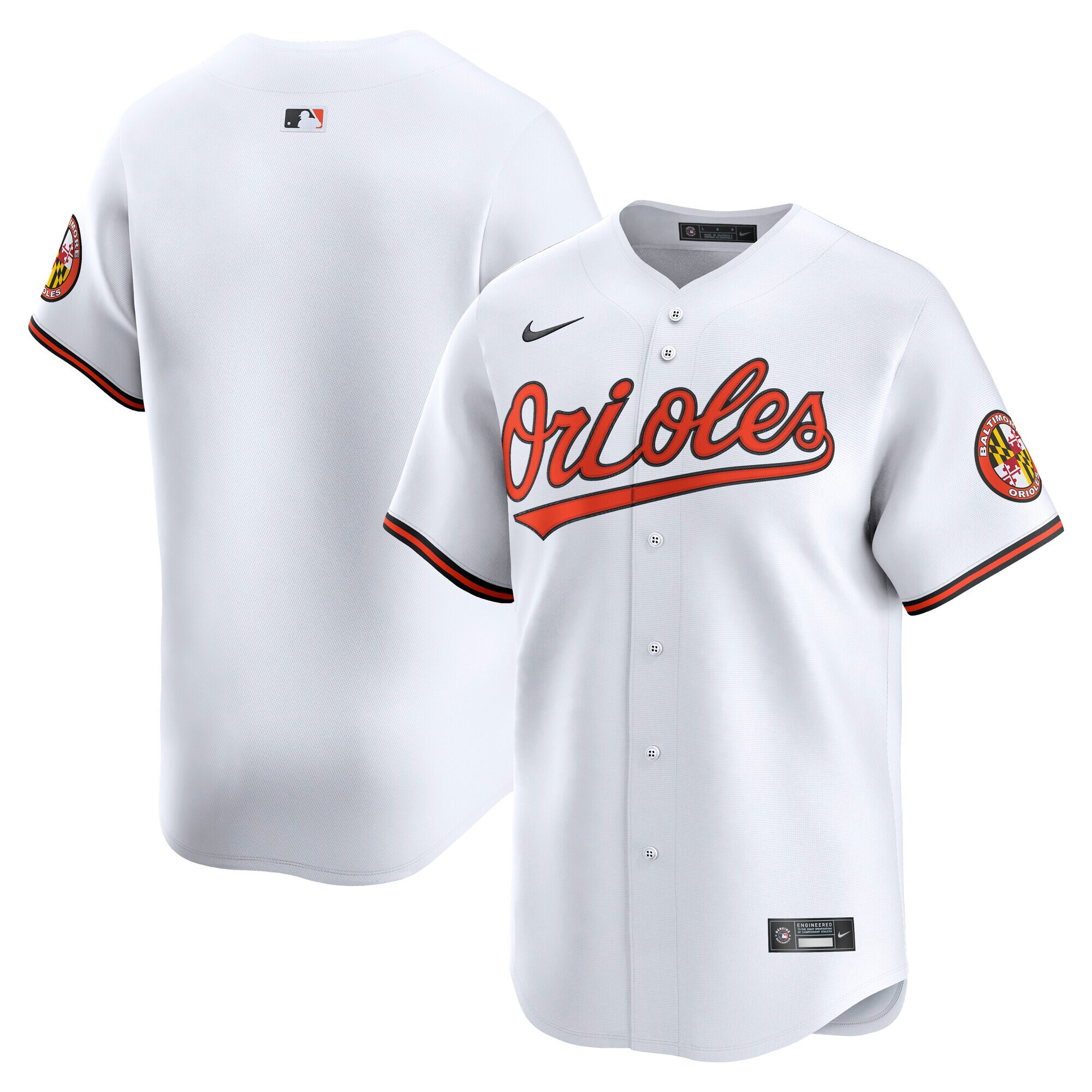 Men's Baltimore Orioles White Home Limited Jersey