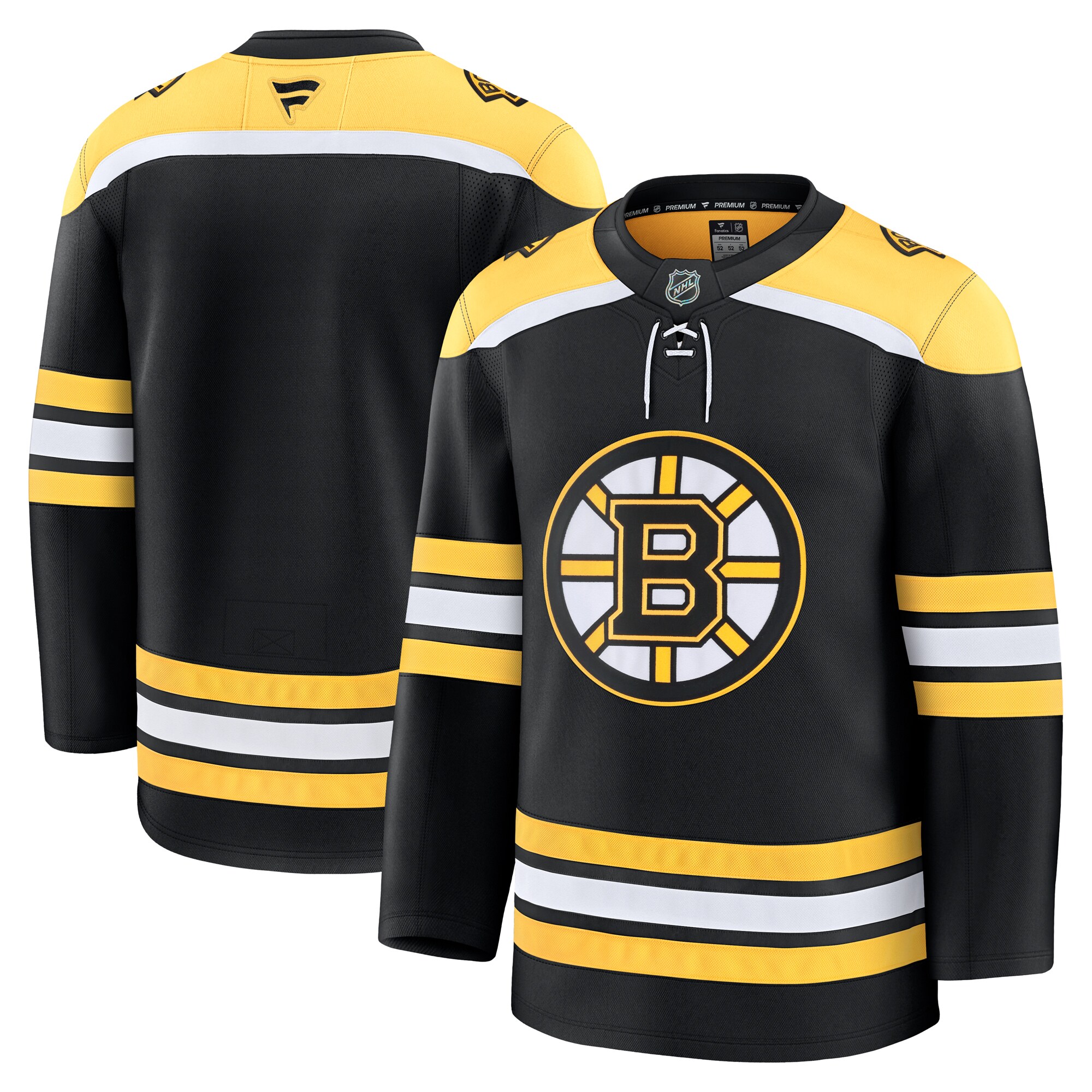 Men's Boston Bruins Black Home Premium Hockey Jersey - JS427 