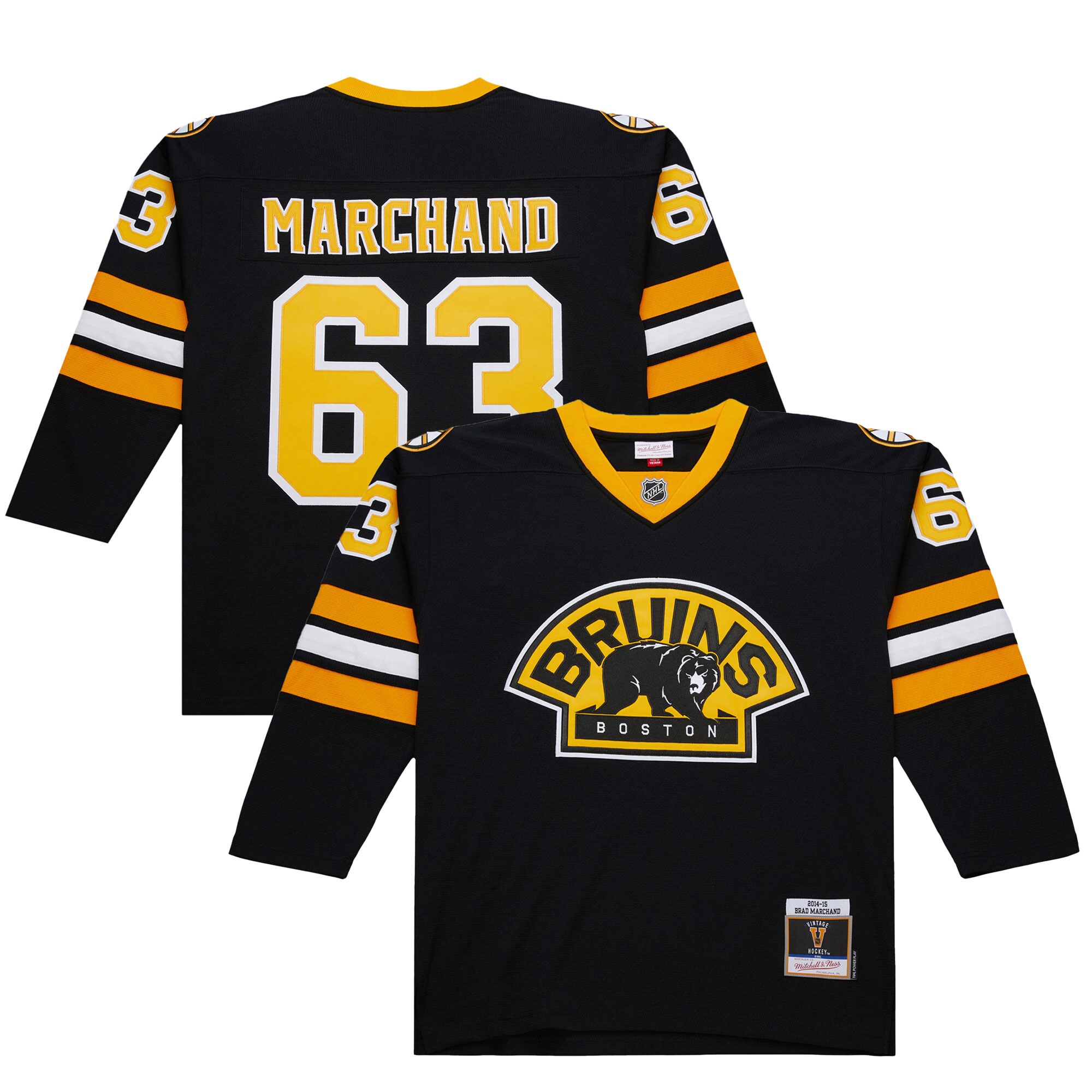 Men's Boston Bruins Brad Marchand Black 2014-15 Power Play Hockey Jersey - JS764 