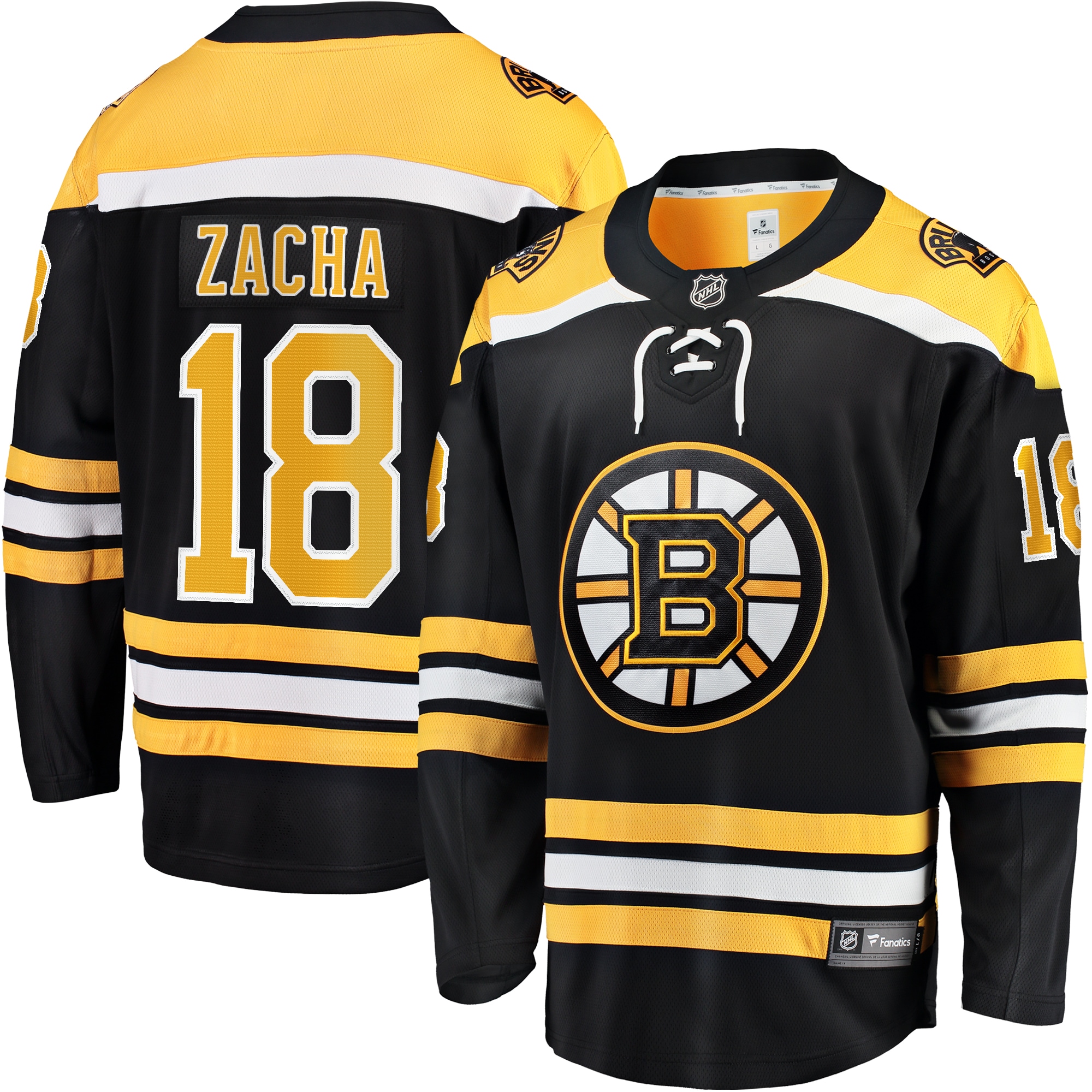 Men's Boston Bruins Pavel Zacha Black Home Breakaway Player Hockey Jersey - JS752 