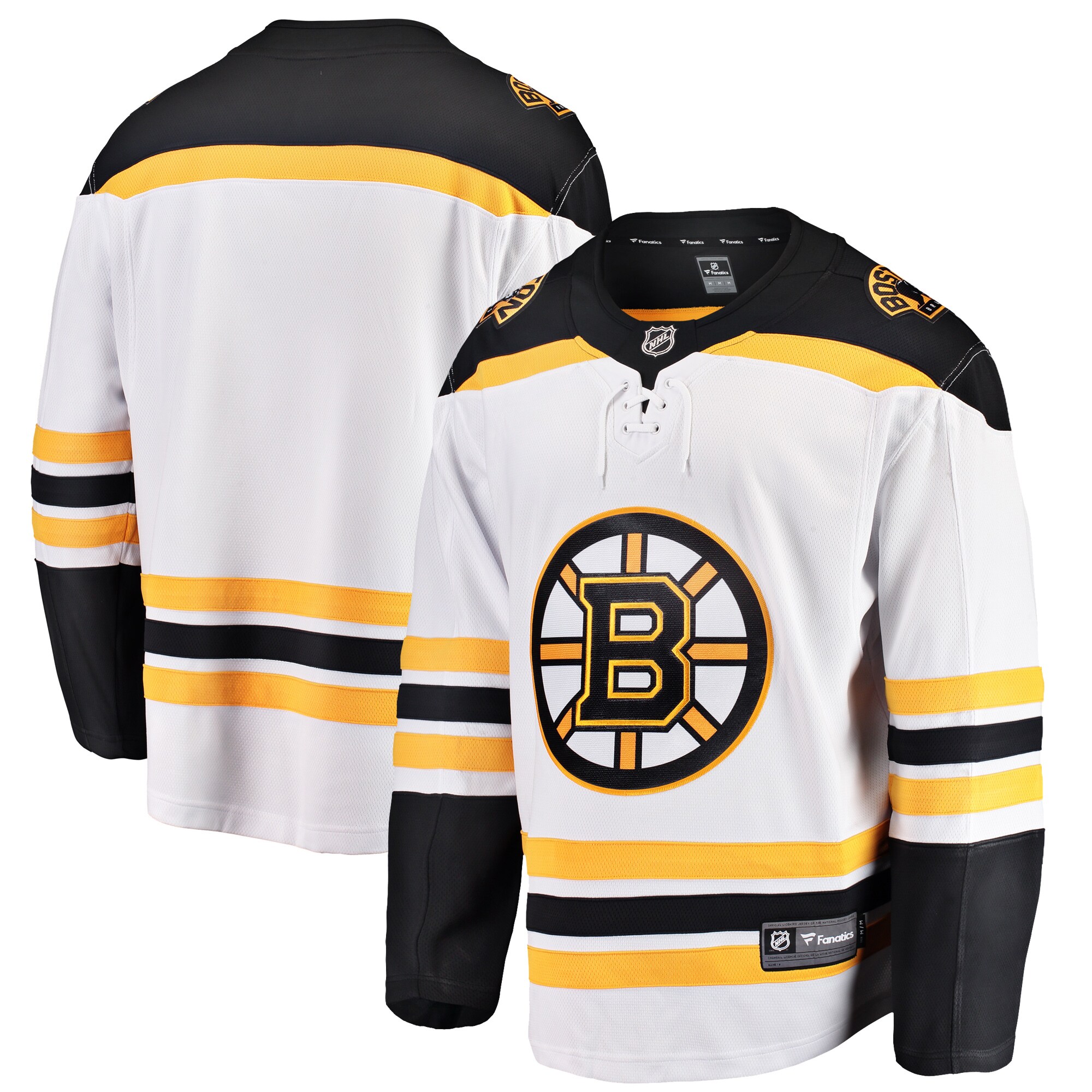 Men's Boston Bruins White Breakaway Away Hockey Jersey - JS919 