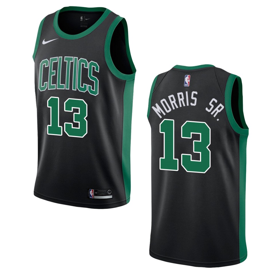 Men's Boston Celtics #13 Marcus Morris Sr. Statement Swingman Basketball Jersey - Black