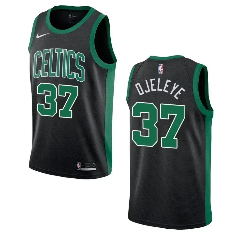 Men's Boston Celtics 37 Semi Ojeleye Statement Swingman Basketball Jersey - Black - JS651