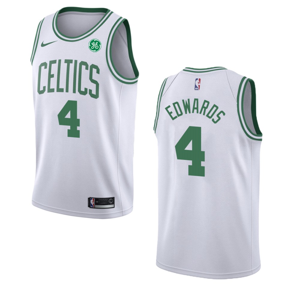 Men's Boston Celtics #4 Carsen Edwards Association Swingman Basketball Jersey - White