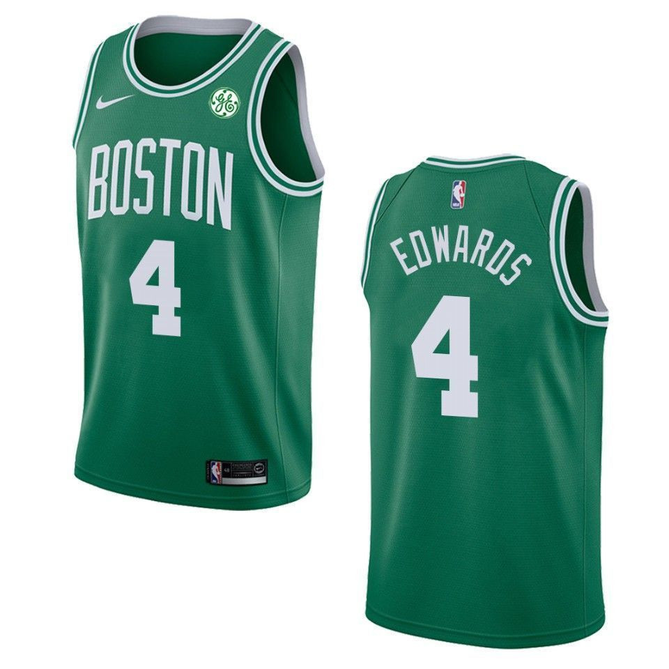 Men's Boston Celtics 4 Carsen Edwards Icon Swingman Basketball Jersey - Green - JS854
