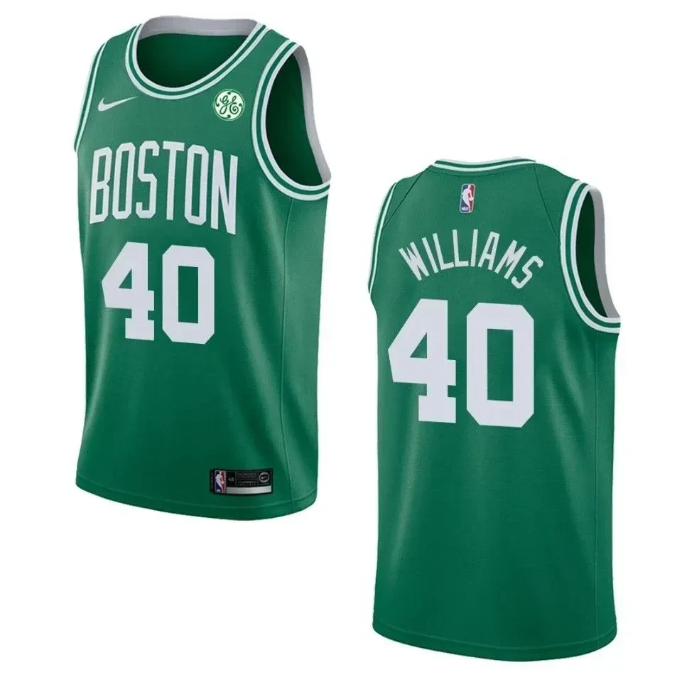 Men's Boston Celtics 40 Grant Williams Icon Swingman Basketball Jersey - Green - JS533