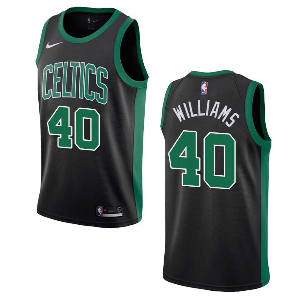 Men's Boston Celtics #40 Grant Williams Statement Swingman Basketball Jersey - Black
