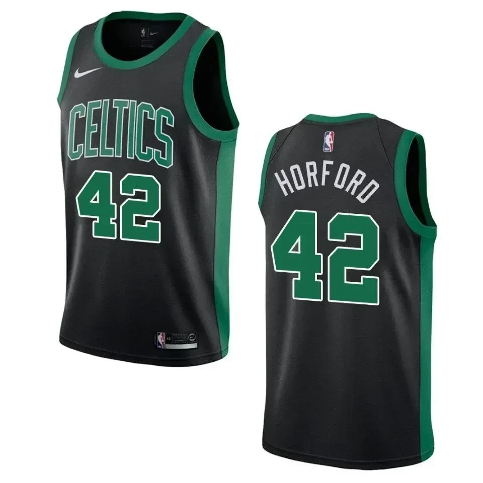 Men's Boston Celtics 42 Al Horford Statement Swingman Basketball Jersey - Black - JS241
