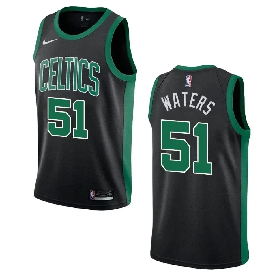 Men's Boston Celtics 51 Tremont Waters Statement Swingman Basketball Jersey - Black - JS472