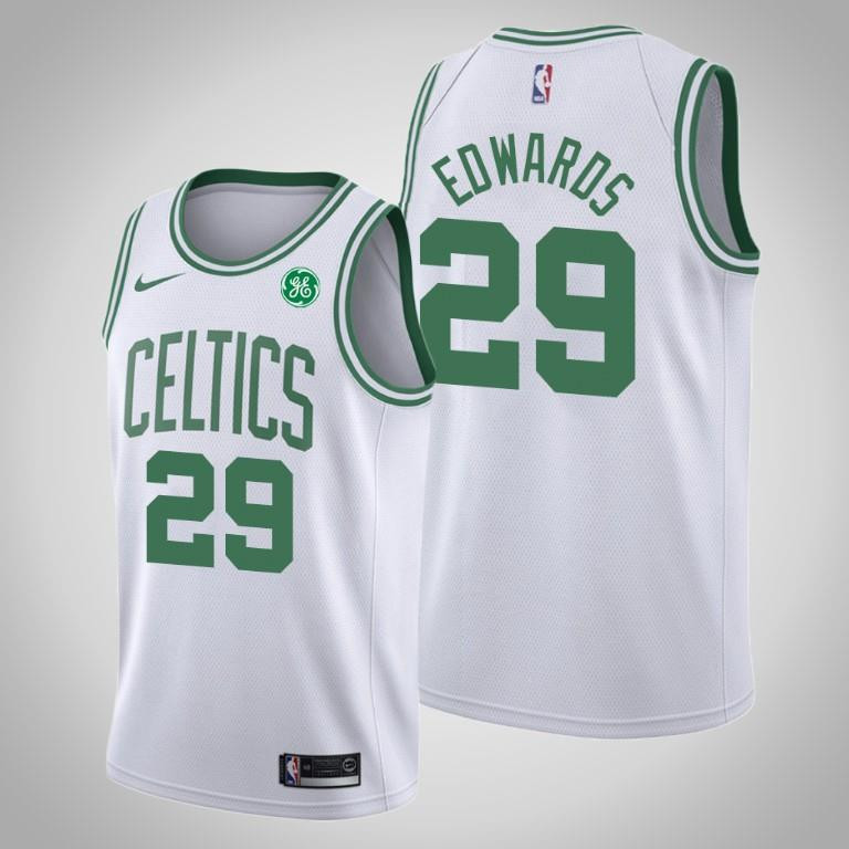 Men's Boston Celtics Carsen Edwards 29 White Swingman Basketball Jersey - Association Edition - Men Basketball Jersey - JS351