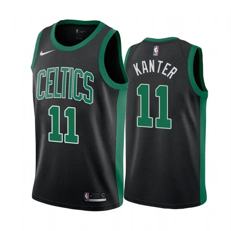 Men's Boston Celtics Enes Kanter 11 Statet Basketball Jersey - JS724