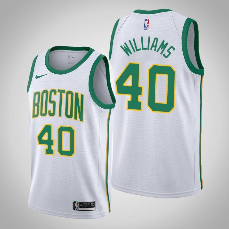 Men's Boston Celtics Grant Williams 40 White Swingman Basketball Jersey - City Edition - Men Basketball Jersey - JS151