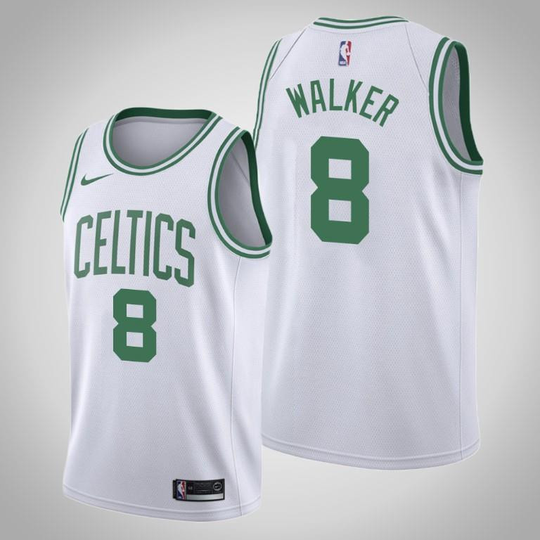 Men's Boston Celtics Kemba Walker 8 White Association Basketball Jersey - Men Basketball Jersey - JS508
