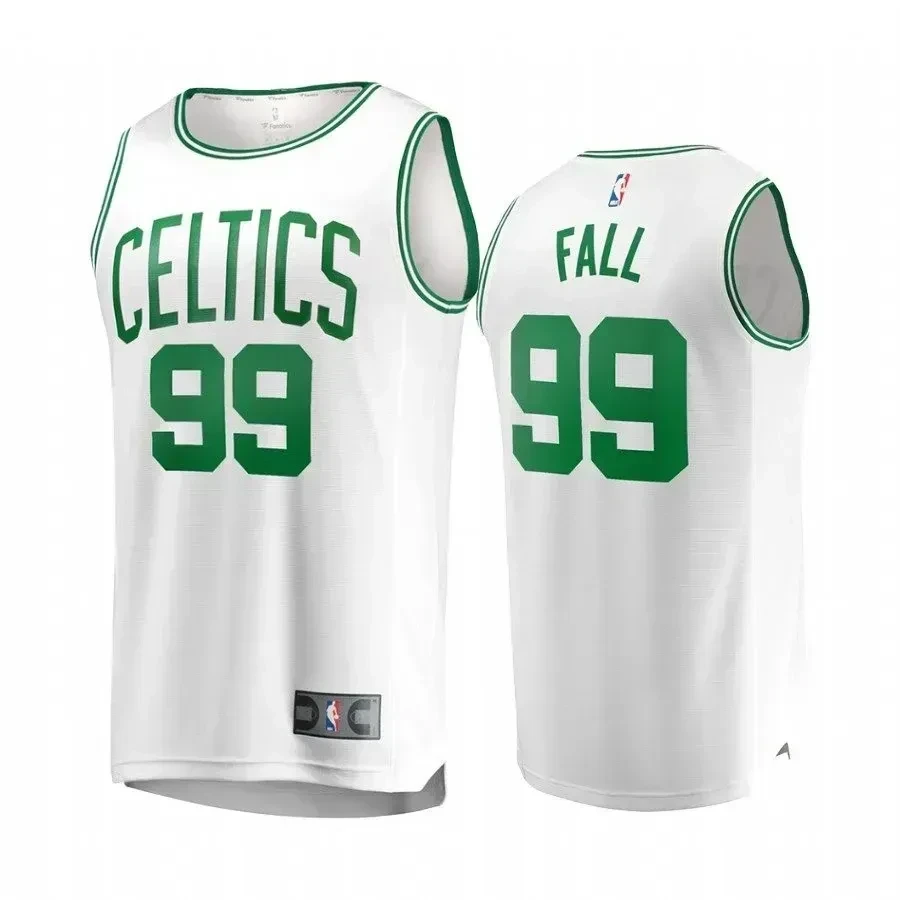 Men's Boston Celtics Tacko Fall White Association Basketball Jersey - JS937