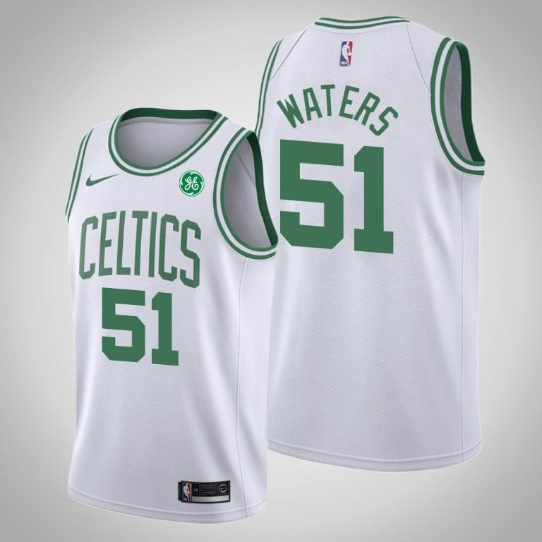Men's Boston Celtics Tremont Waters 51 White Swingman Basketball Jersey - Association Edition - Men Basketball Jersey - JS603