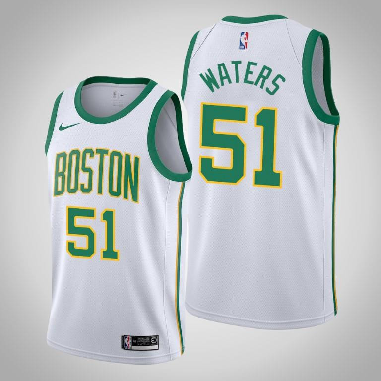 Men's Boston Celtics Tremont Waters 51 White Swingman Basketball Jersey - City Edition - Men Basketball Jersey - JS914