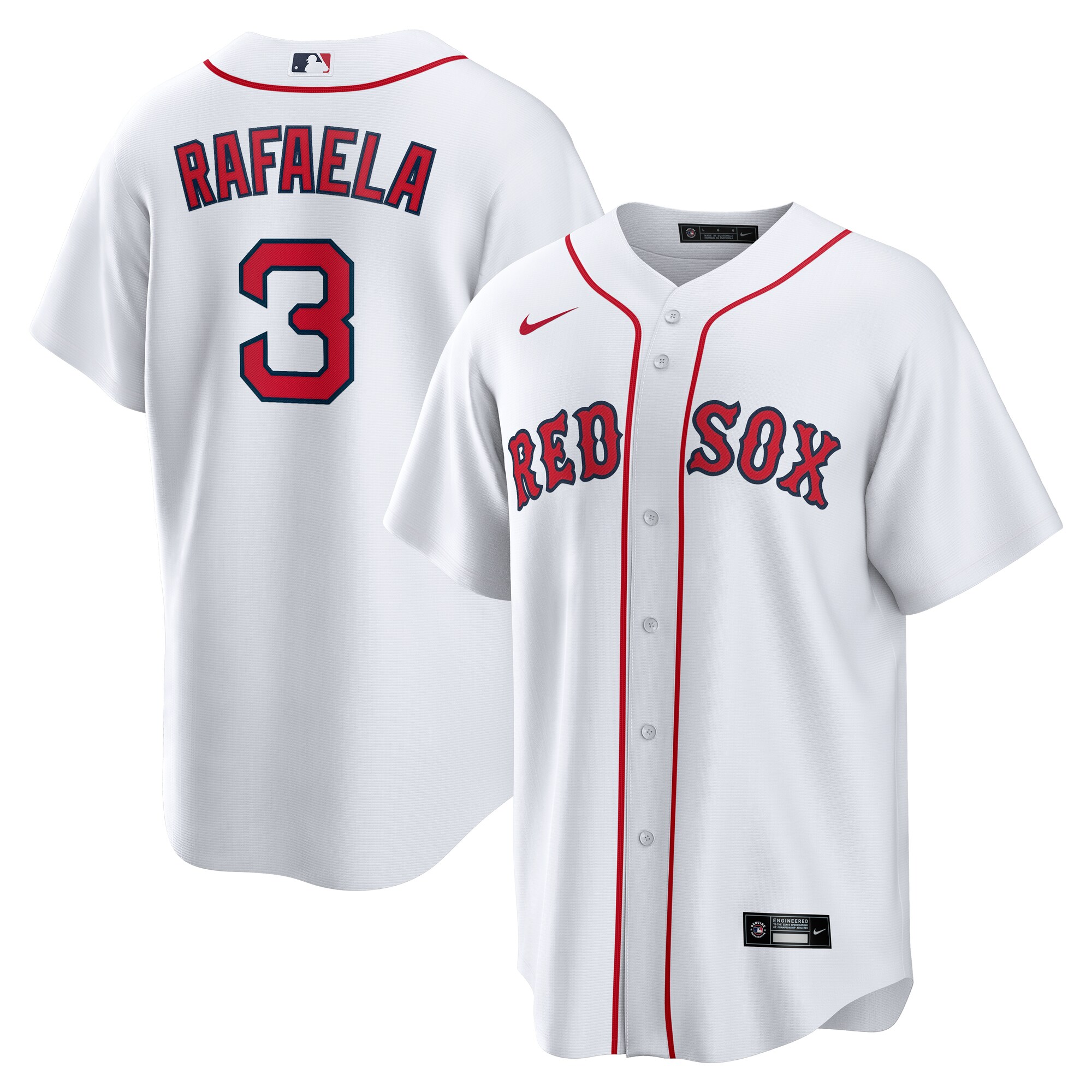Men's Boston Red Sox Ceddanne Rafaela White Home Jersey