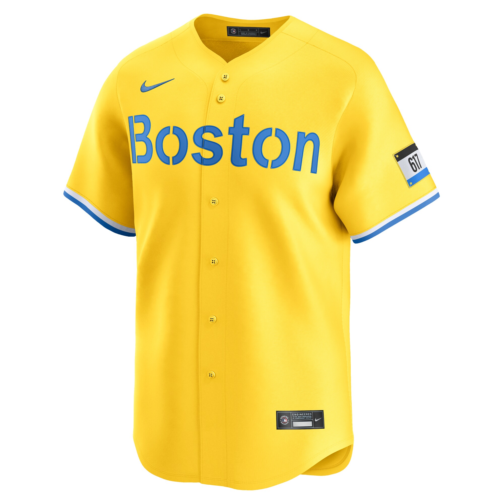 Alternative view of Men's Boston Red Sox David Ortiz Gold City Connect Retired Player Jersey