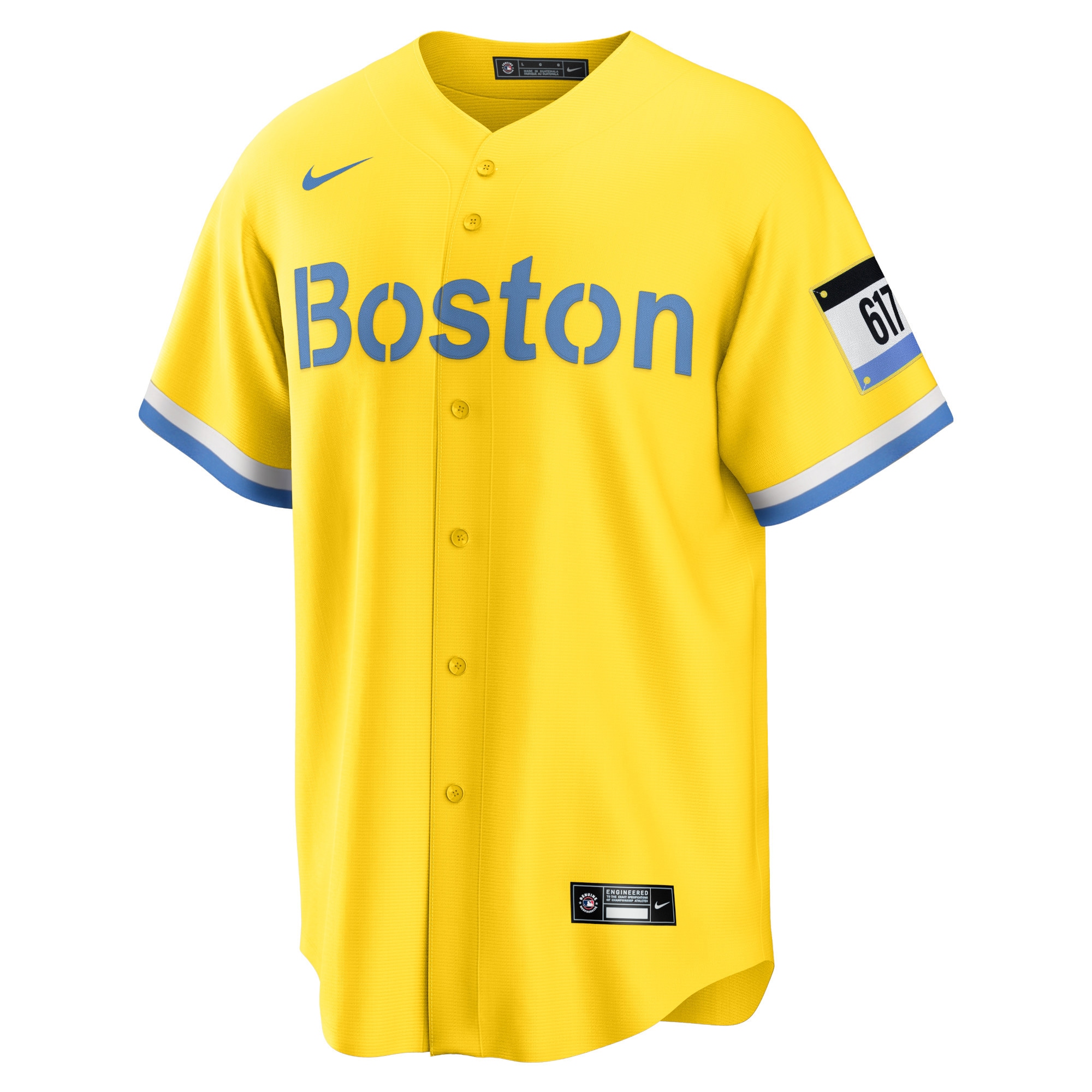 Alternative view of Men's Boston Red Sox David Ortiz Gold Retired Player City Connect Jersey