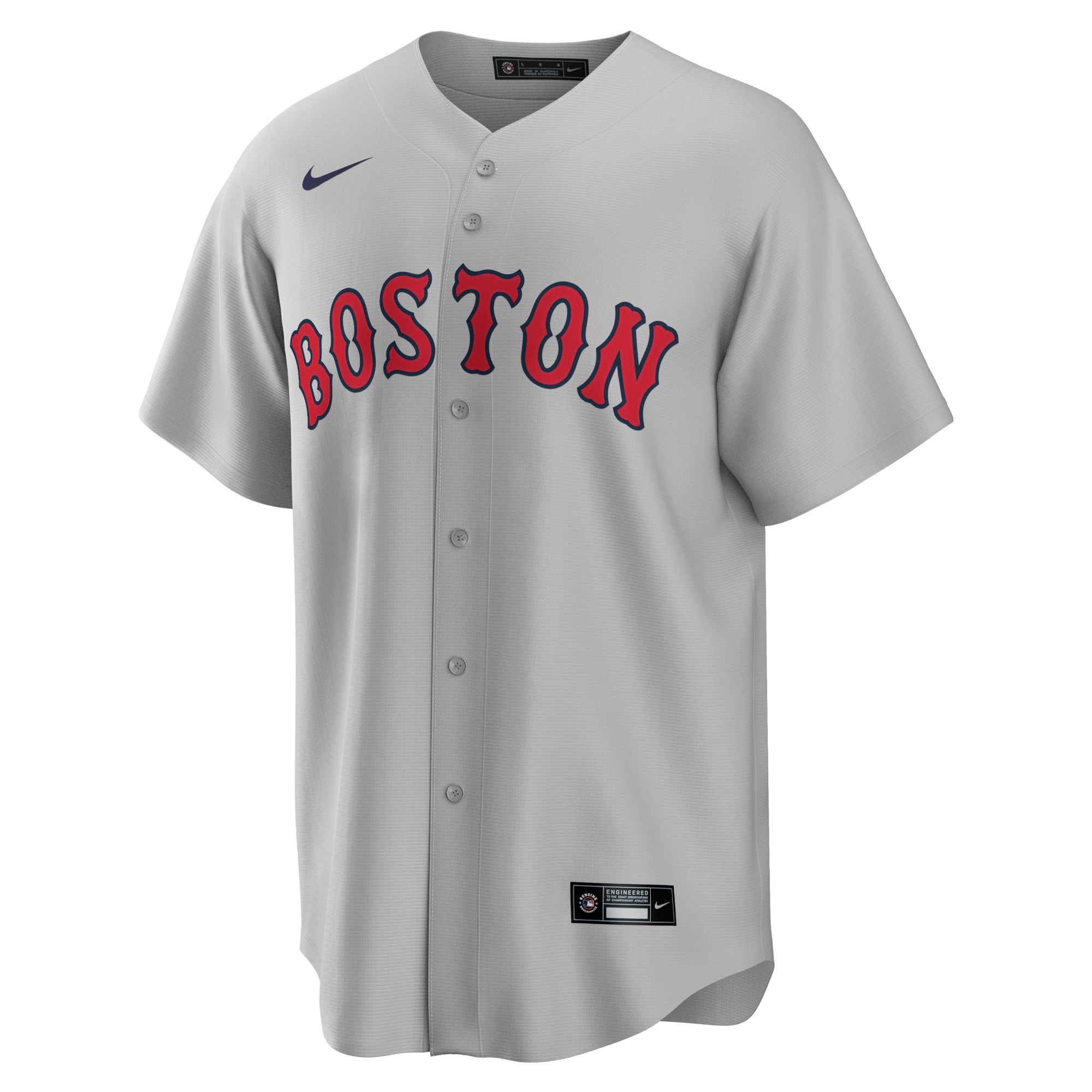 Alternative view of Men's Boston Red Sox David Ortiz Gray Road Player Jersey