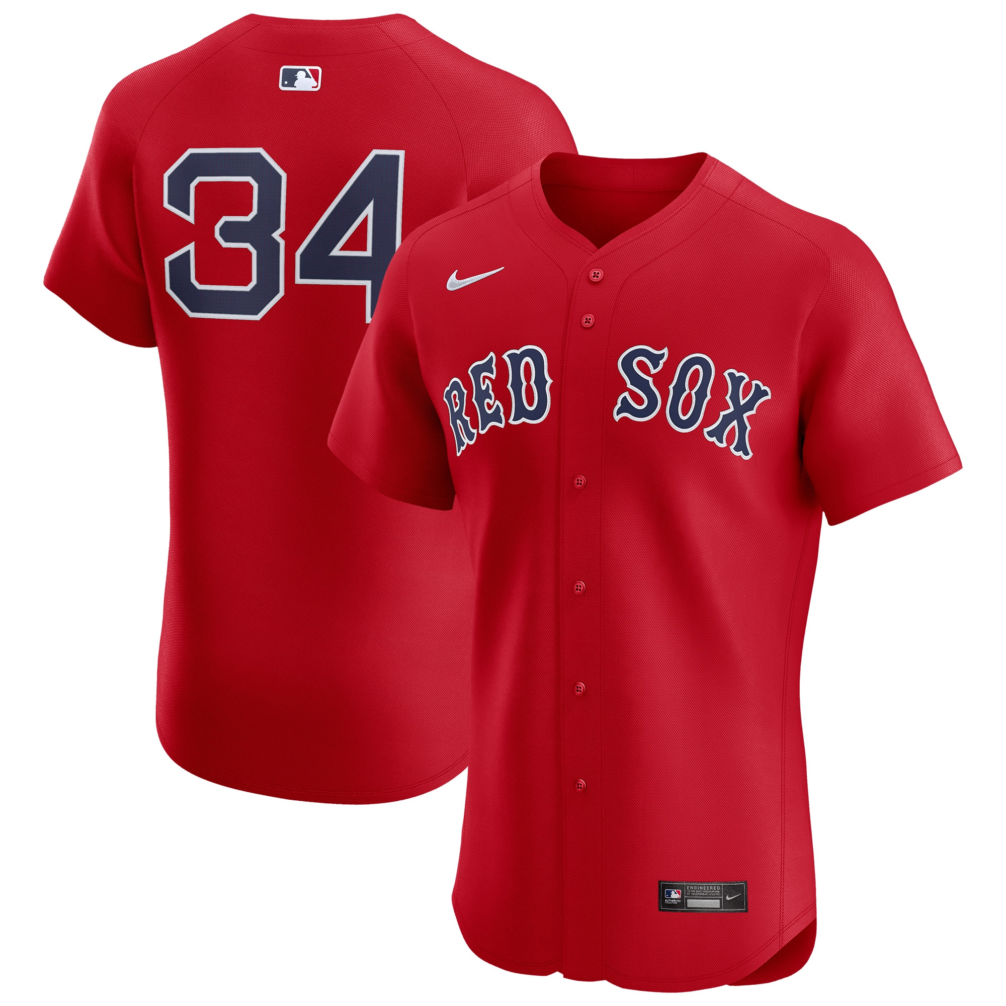 Men's Boston Red Sox David Ortiz Red Alternate Elite Player Baseball Jersey