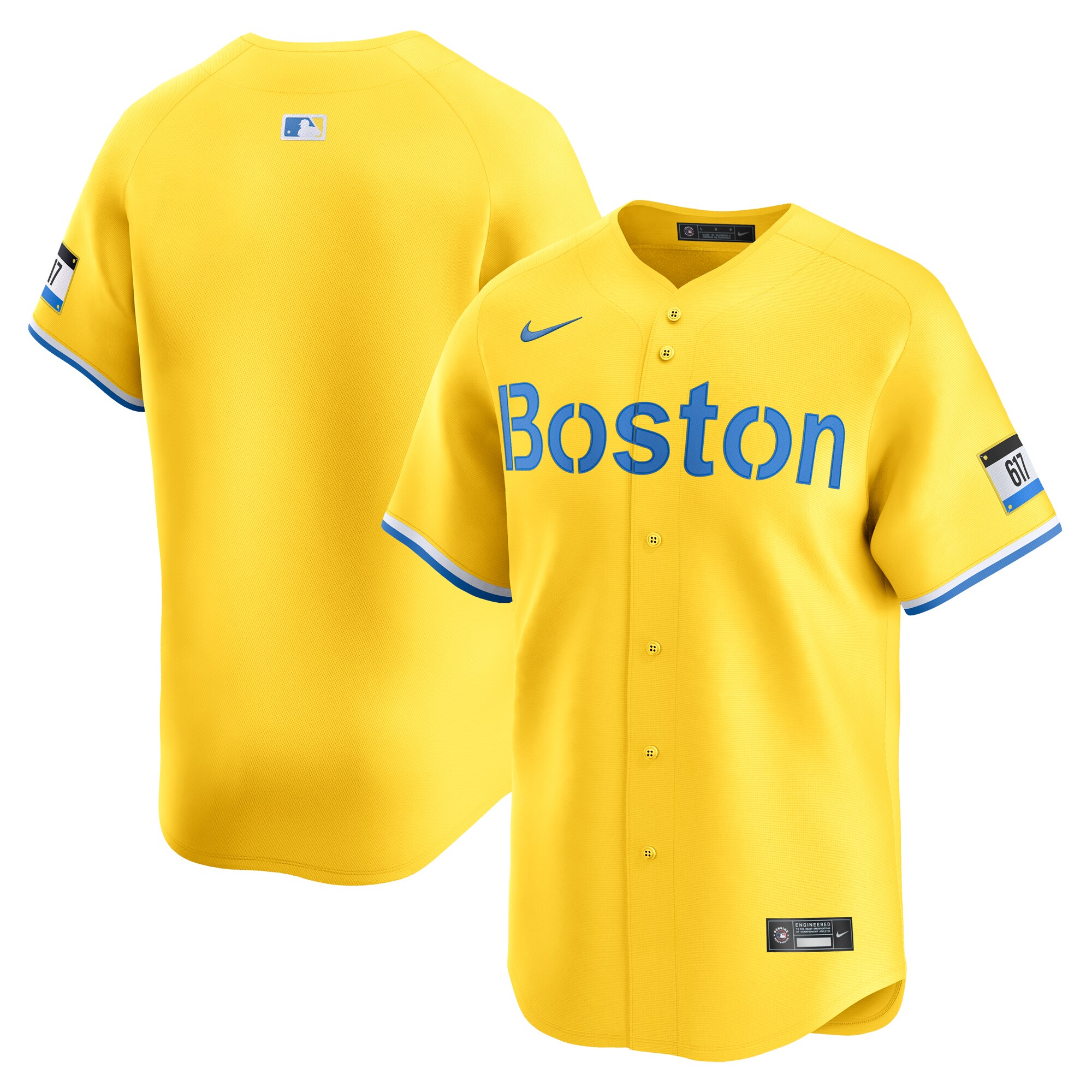 Men's Boston Red Sox Gold City Connect Limited Baseball Jersey