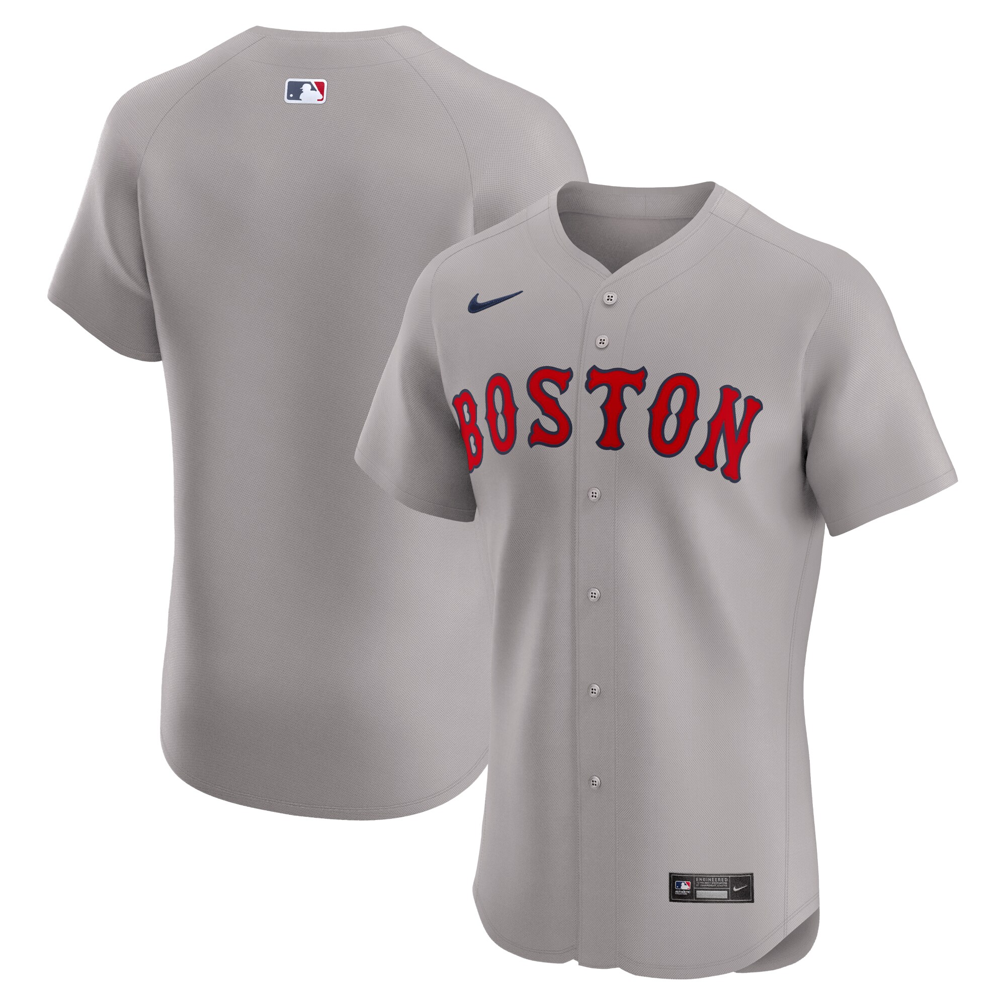 Men's Boston Red Sox Gray Road Elite Baseball Jersey