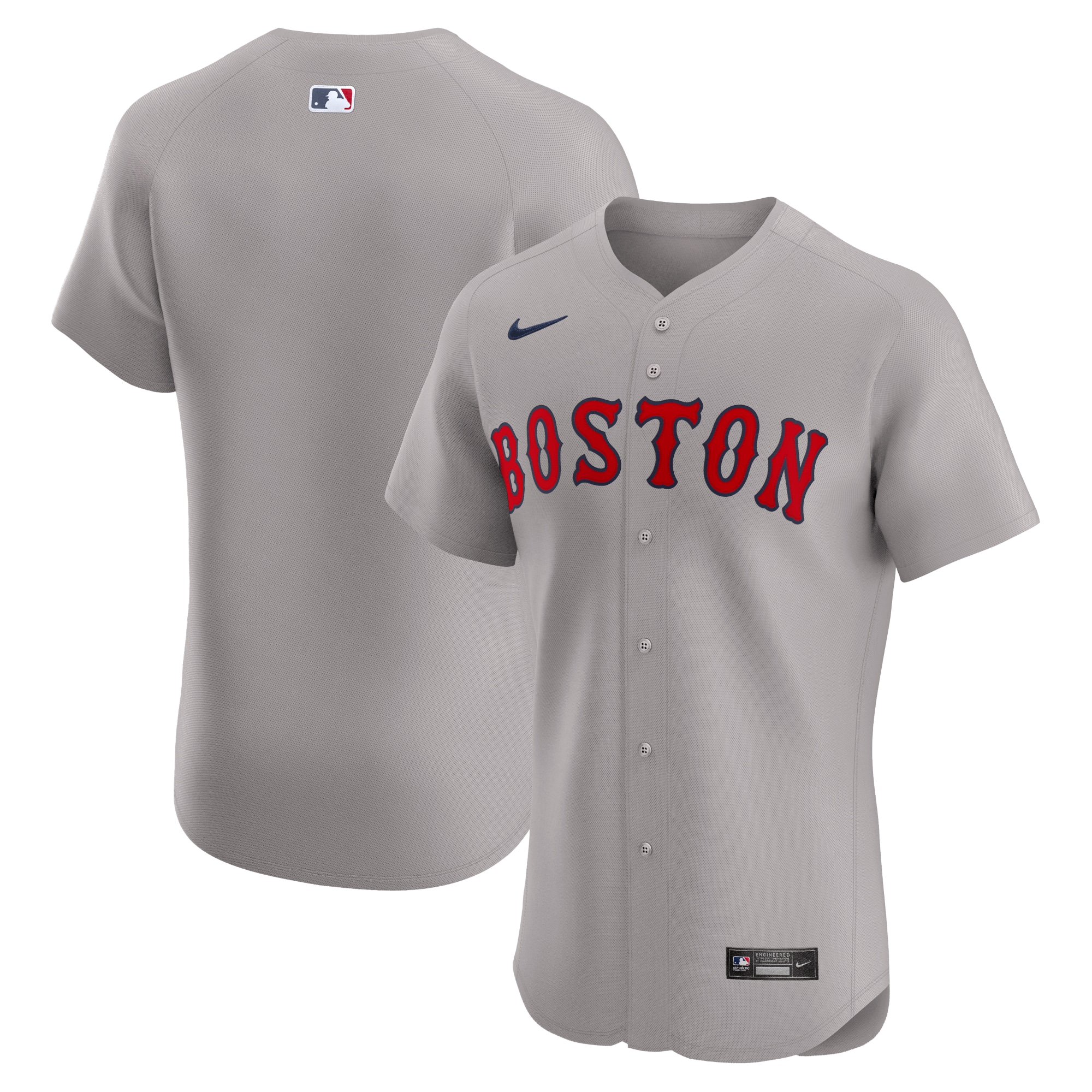 Men's Boston Red Sox Gray Road Elite Baseball Jersey