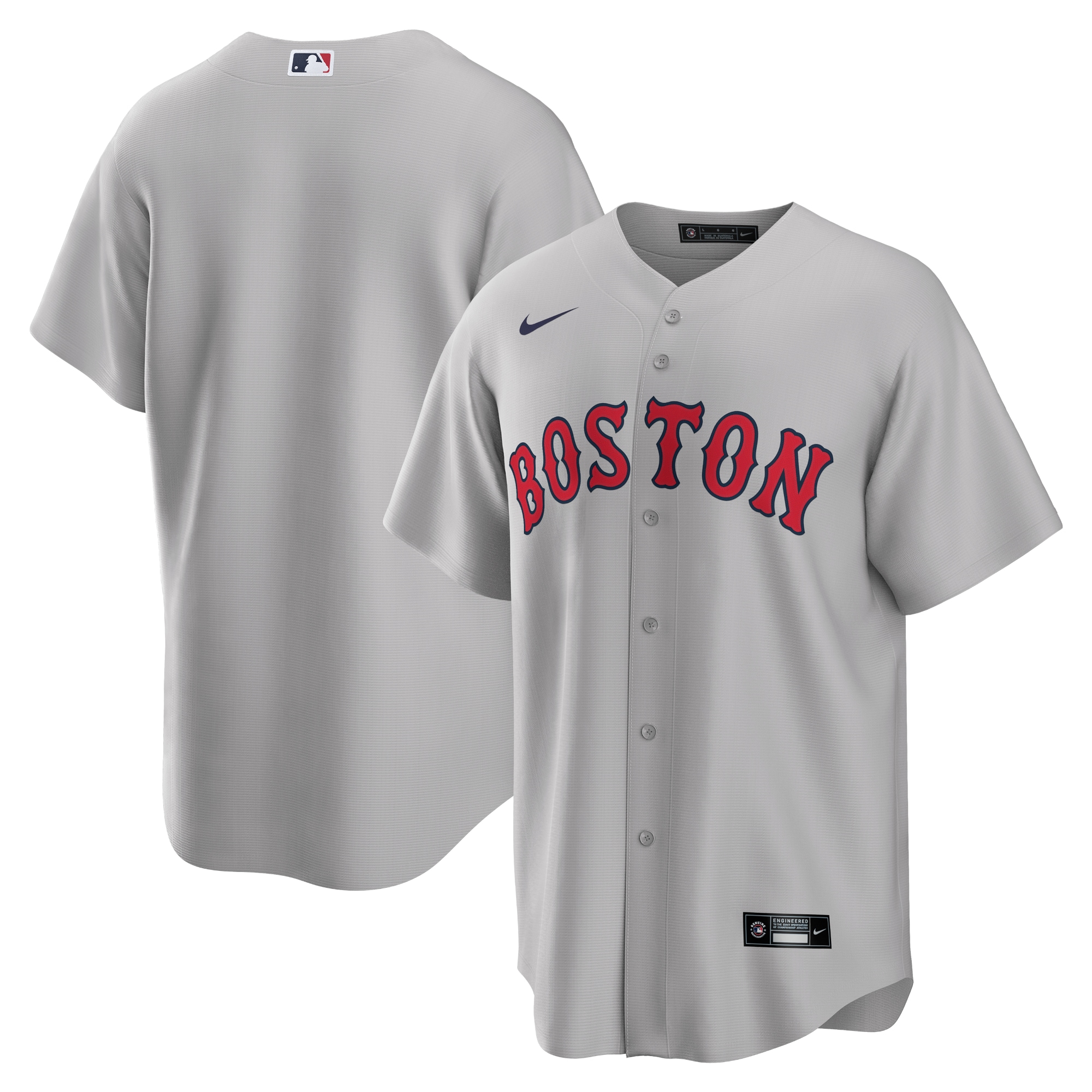 Men's Boston Red Sox Gray Road Team Baseball Jersey