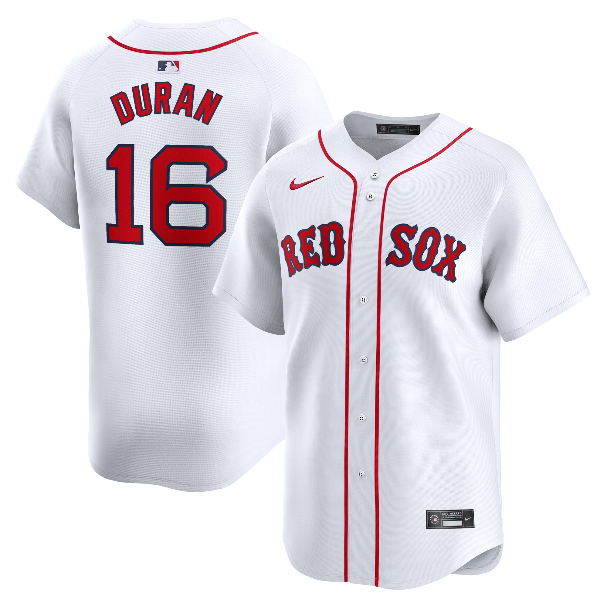 Men's Boston Red Sox Jarren Duran White Home Limited Player Jersey