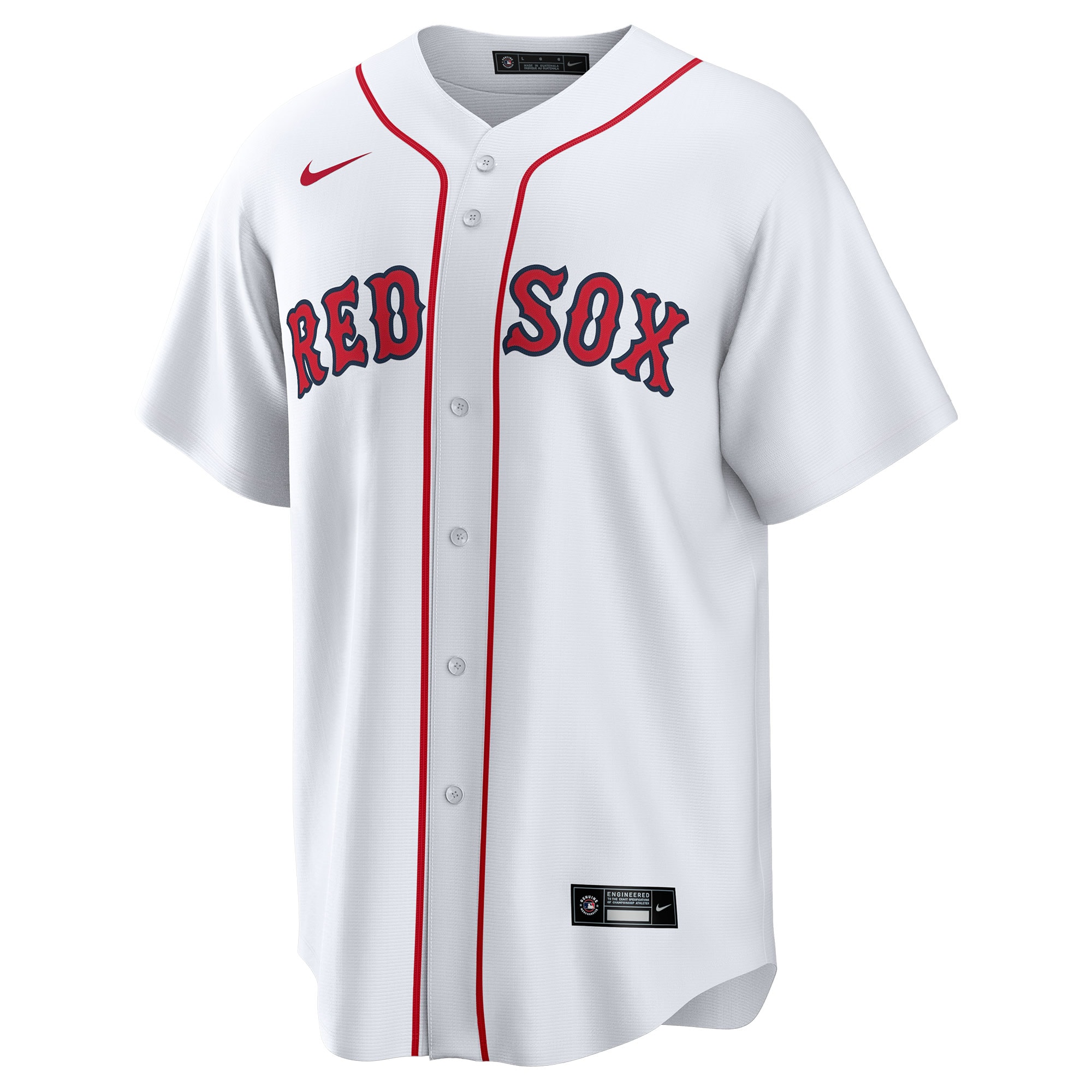 Alternative view of Men's Boston Red Sox Jarren Duran White Home Player Jersey