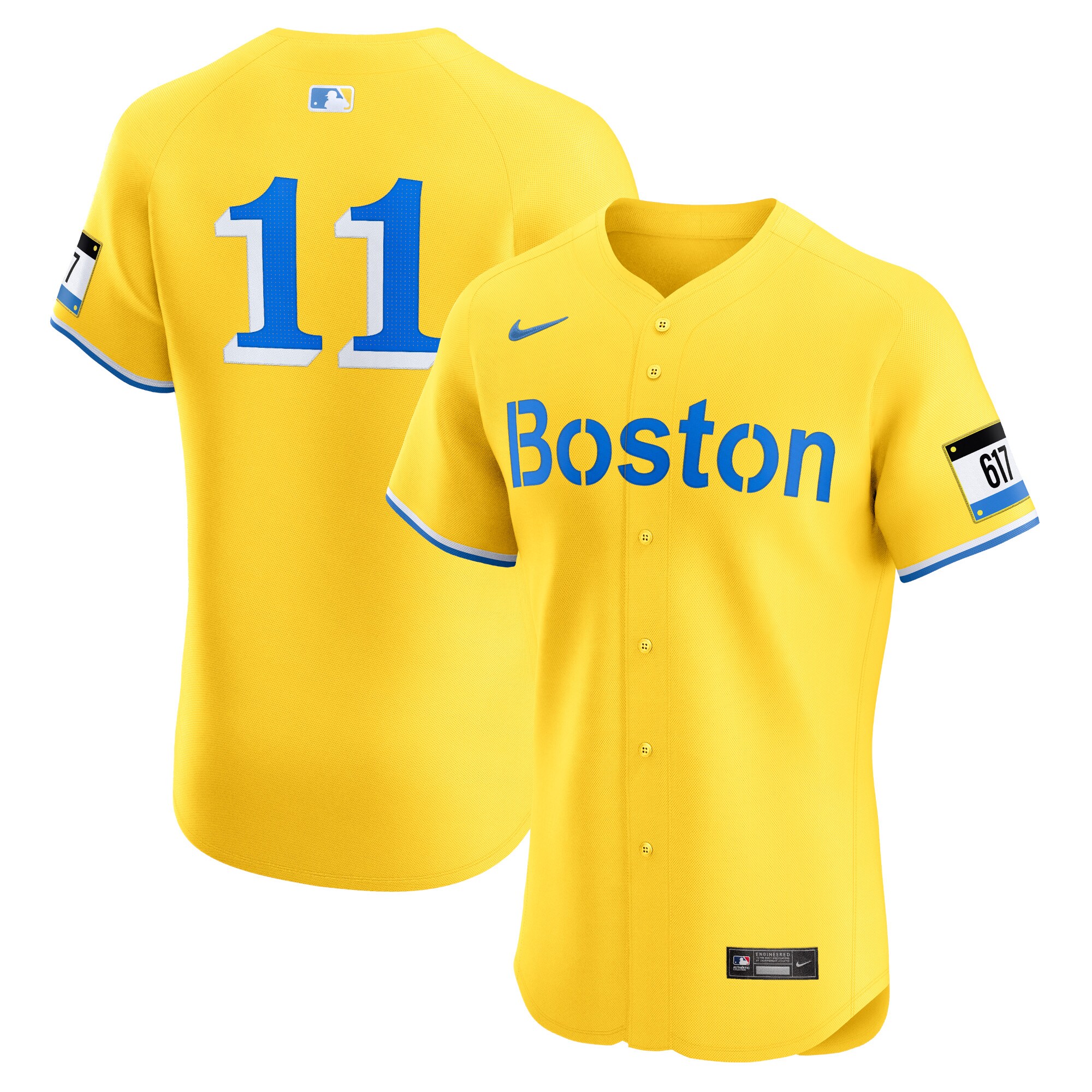 Men's Boston Red Sox Rafael Devers Gold City Connect Elite Jersey