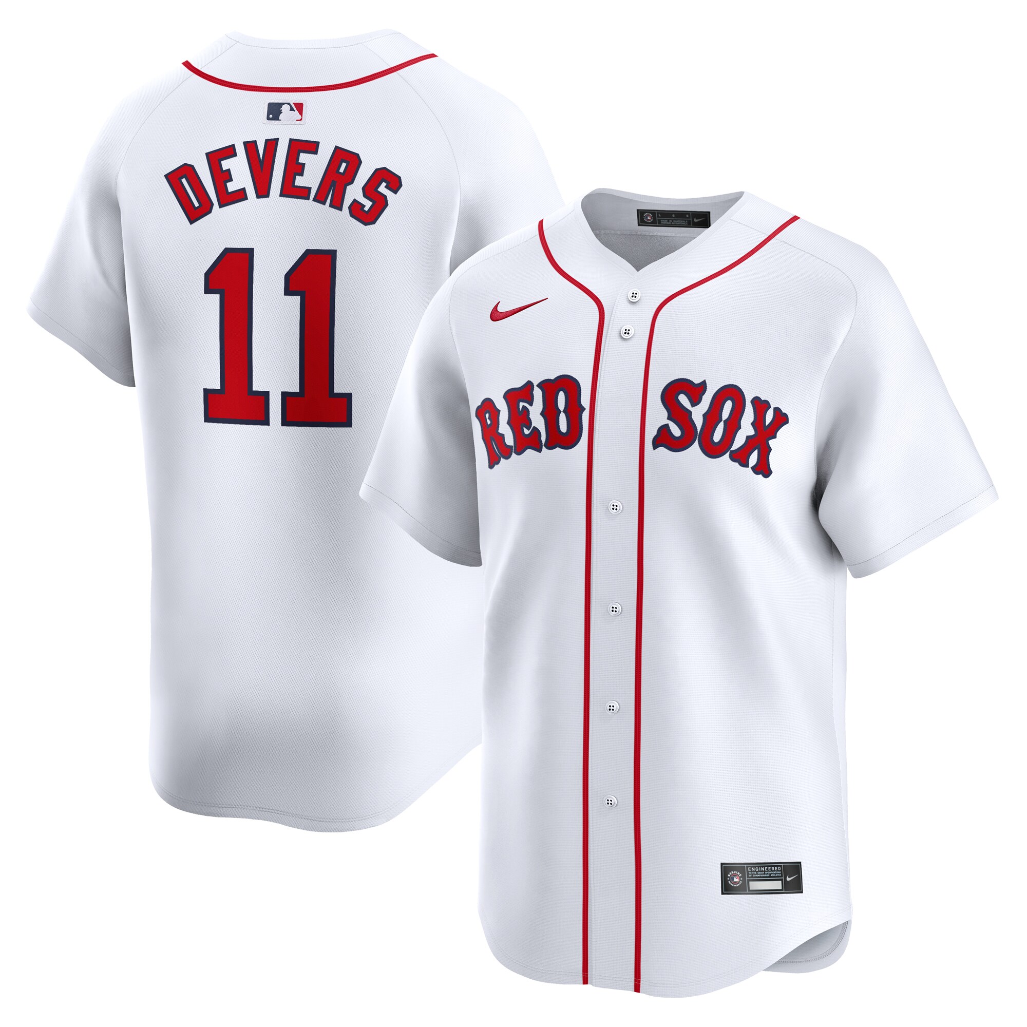 Men's Boston Red Sox Rafael Devers White Home Limited Player Jersey