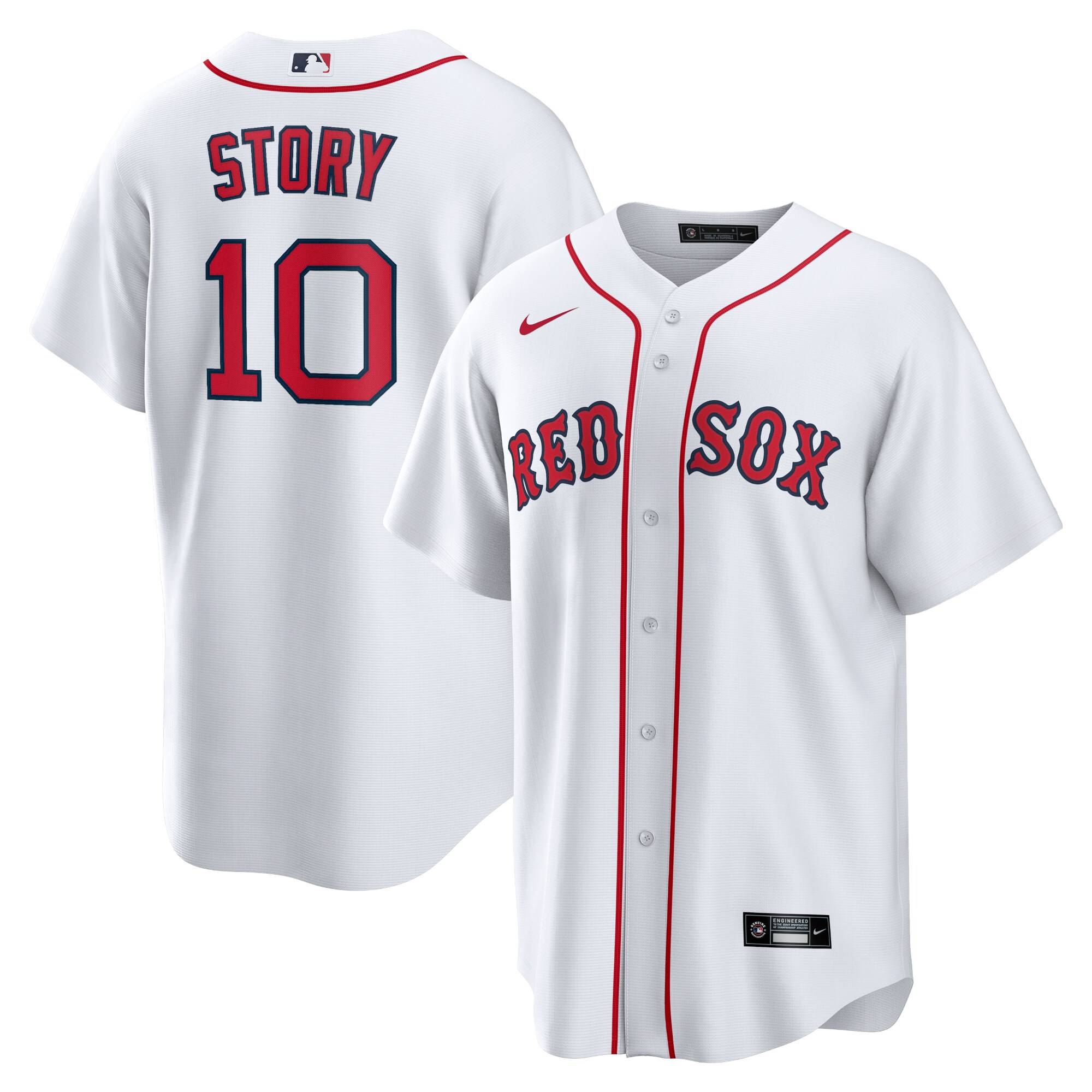 Men's Boston Red Sox Trevor Story White Home Jersey