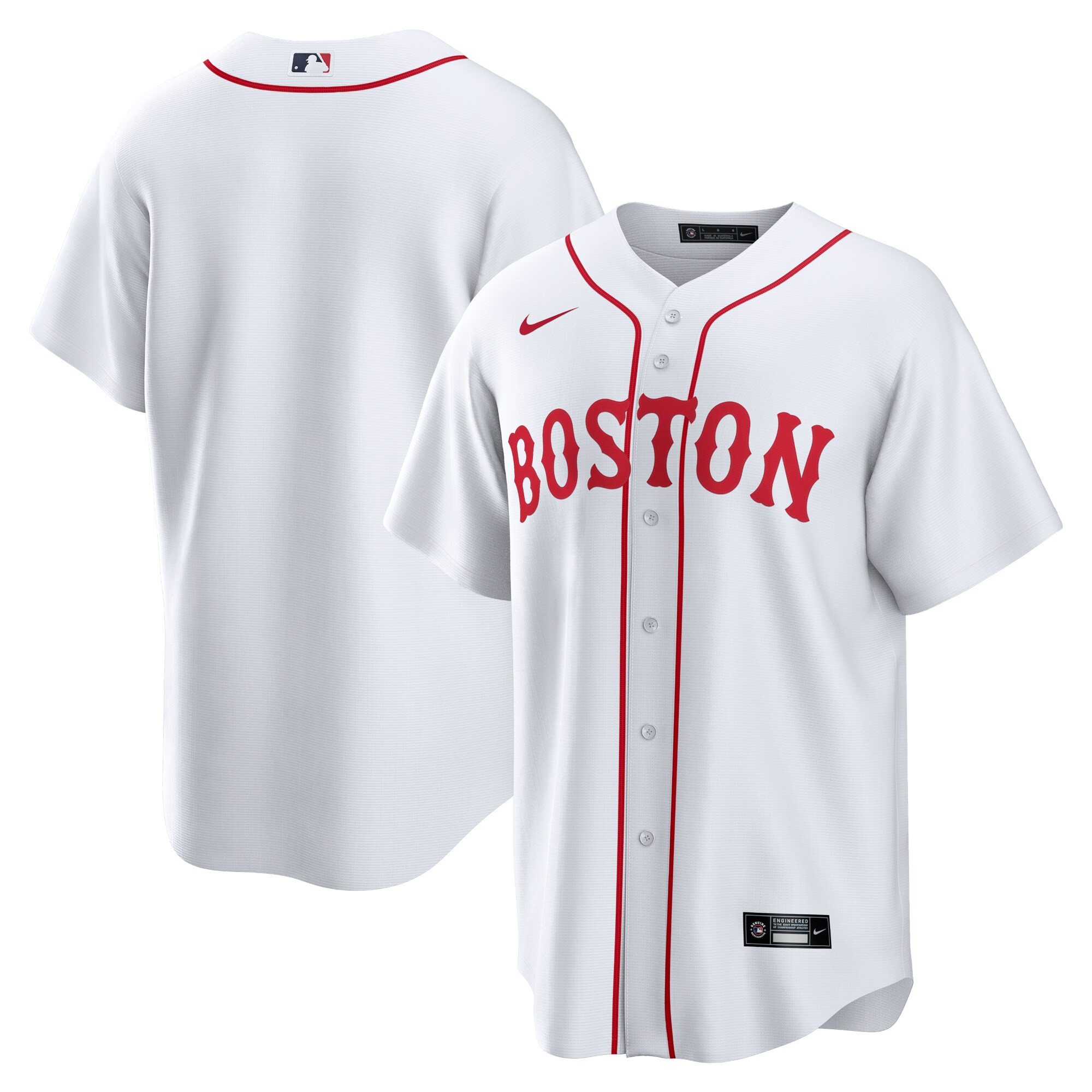 Men's Boston Red Sox White Alternate Team Baseball Jersey
