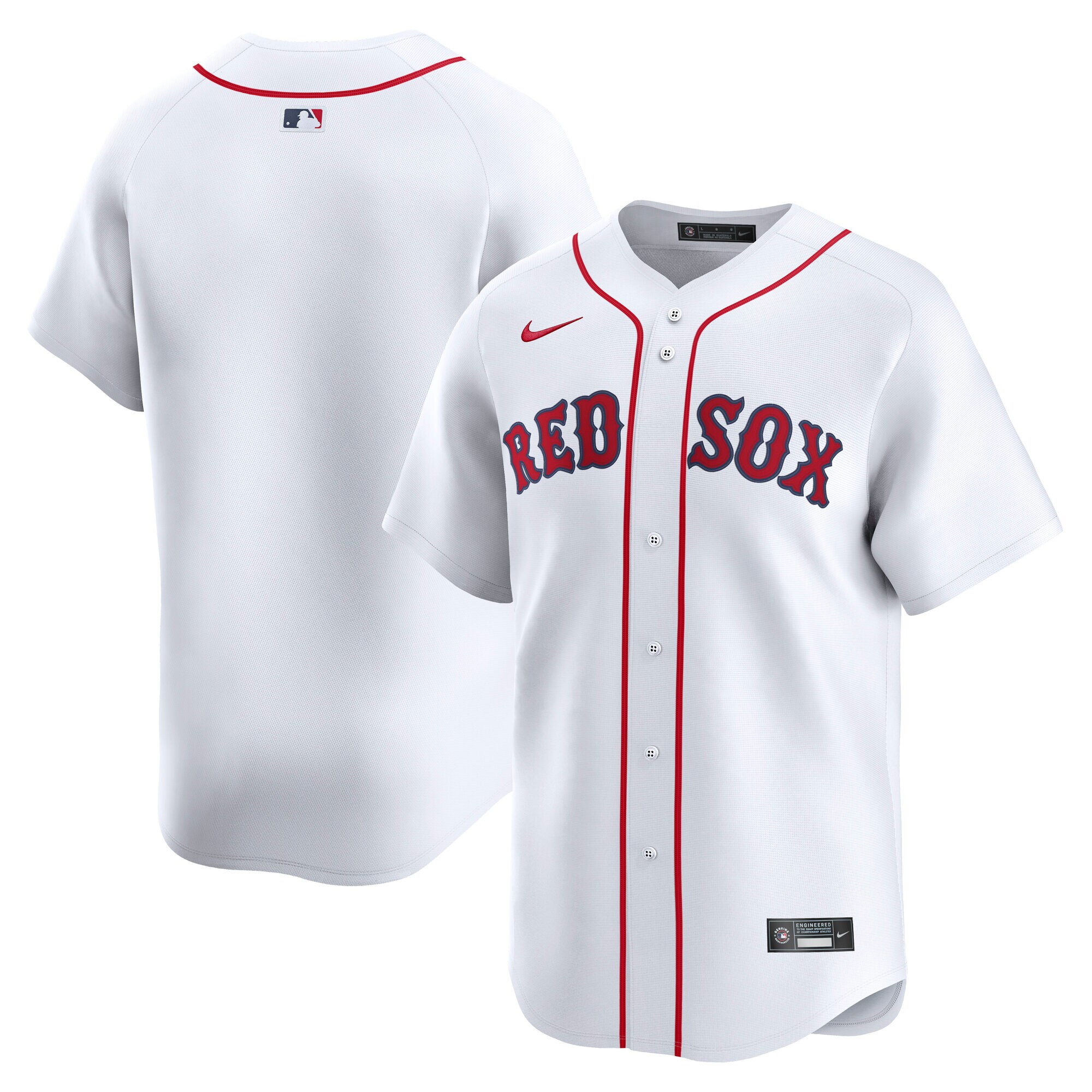 Men's Boston Red Sox White Home Limited Jersey
