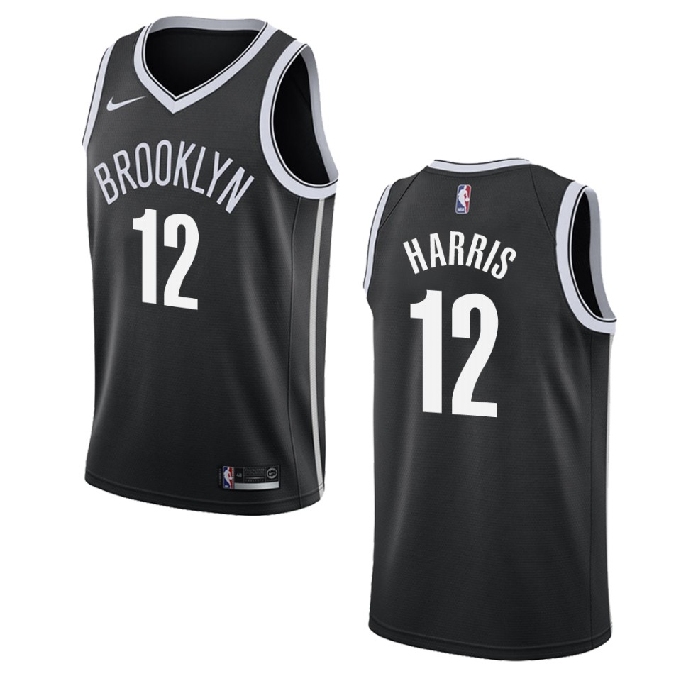 Men's Brooklyn Nets #12 Joe Harris Icon Swingman Jersey - Black